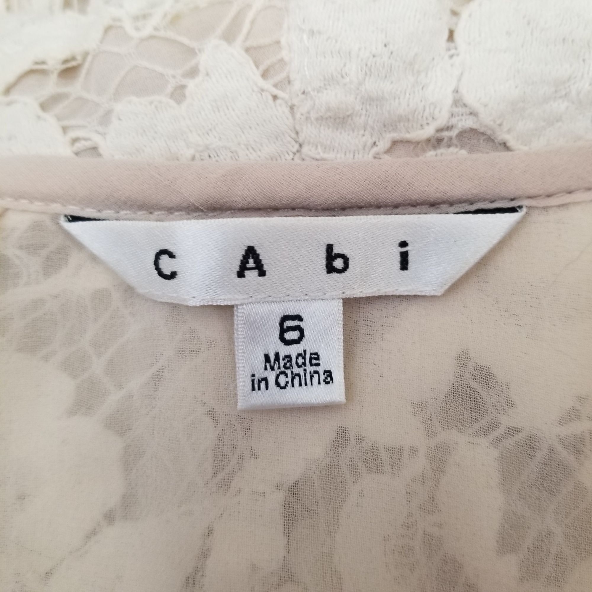 Other CAbi 6 Cream Lace Jacket Blazer 249 Tailored Cut Ivory CLUNY Size M / US 6-8 / IT 42-44 - 5 Thumbnail
