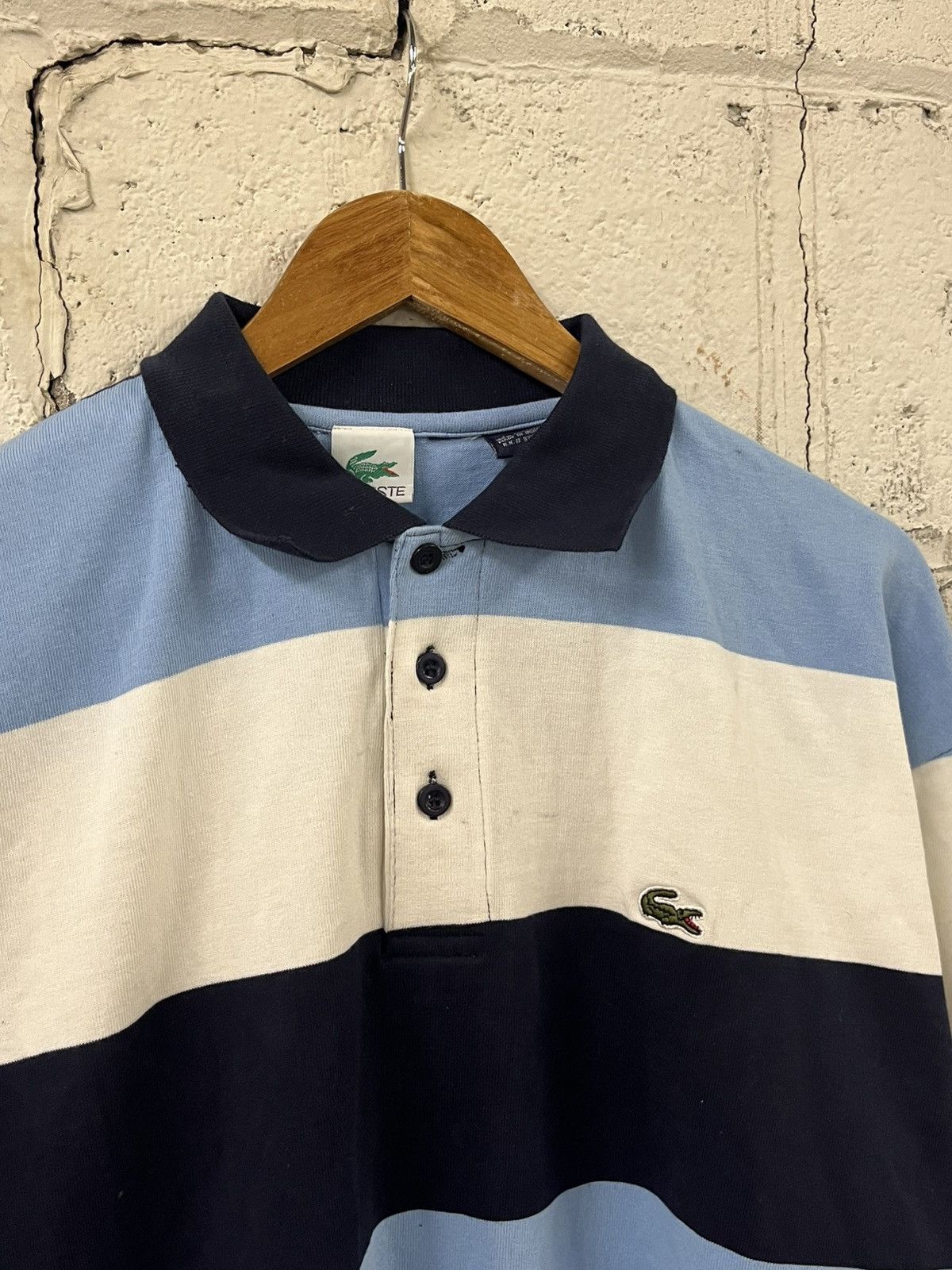 Lacoste Lacoste vintage striped rugby heavy cotton preppy Size US XL / EU 56 / 4 - 6 Thumbnail