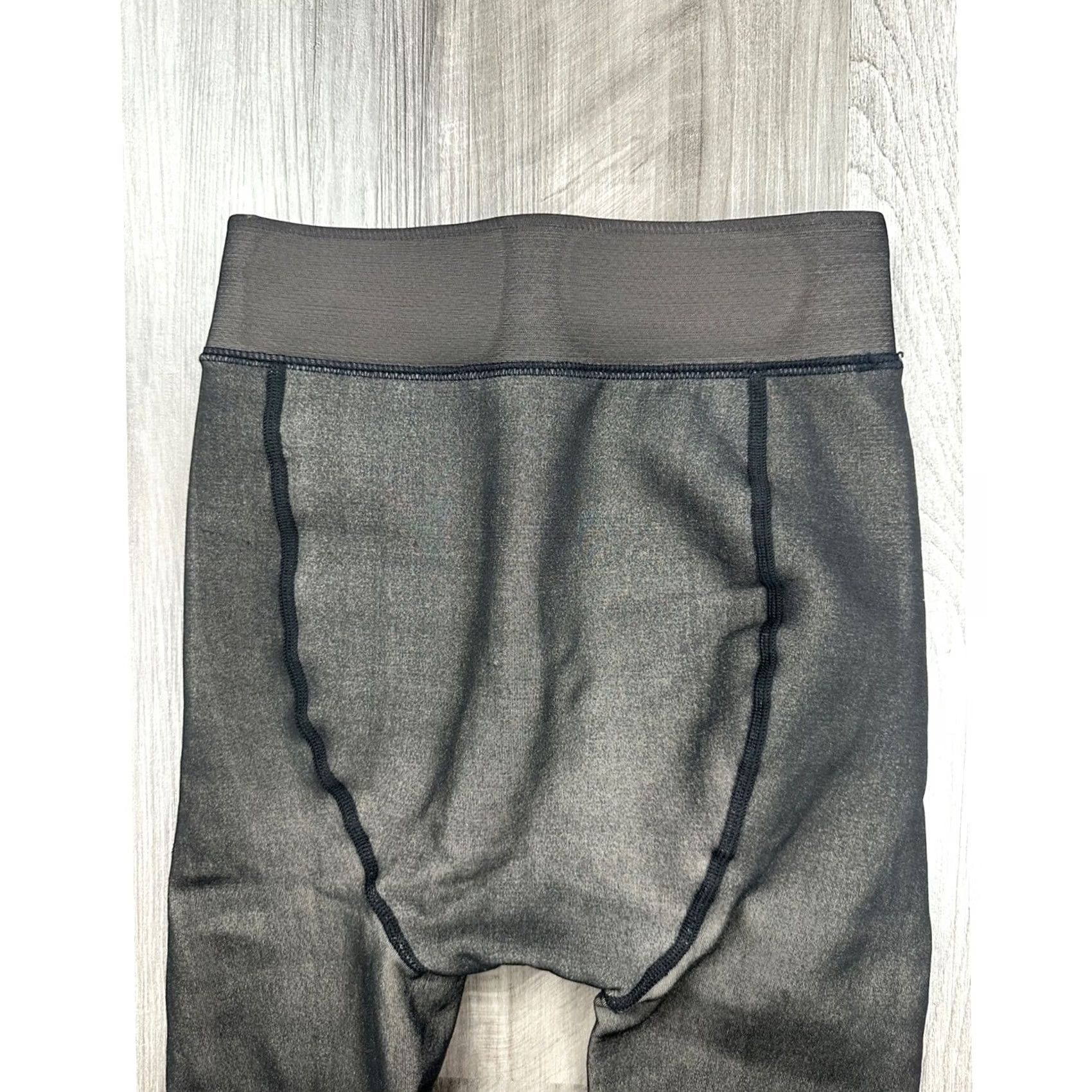 Vintage Women’s Fleece Lined Stirrup Leggings Black Grey Winter Thermal M Leggings Women Size 32" / US 10 / IT 46 - 6 Thumbnail