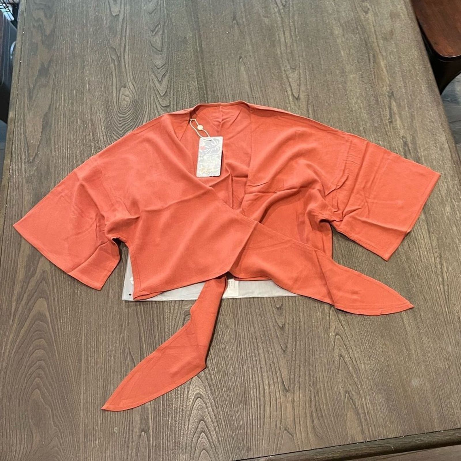 Vintage NWT Toluca Maria Swim Cover Up Shirt Clay Size M Size ONE SIZE - 1 Thumbnail