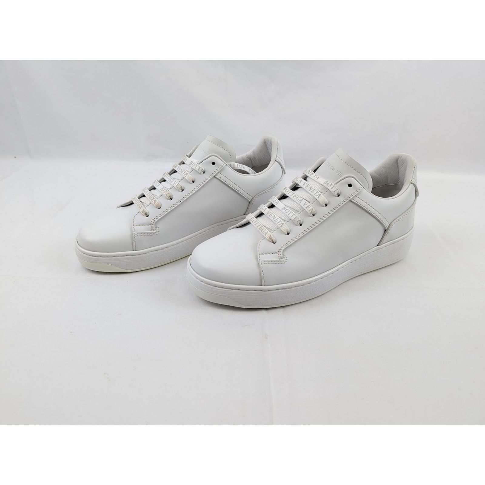 Bottega Veneta o1rshd1 Bolt Calf Sneaker Pelle S.GOMM in Optic White Size US 7.5 / EU 40-41 - 13 Thumbnail