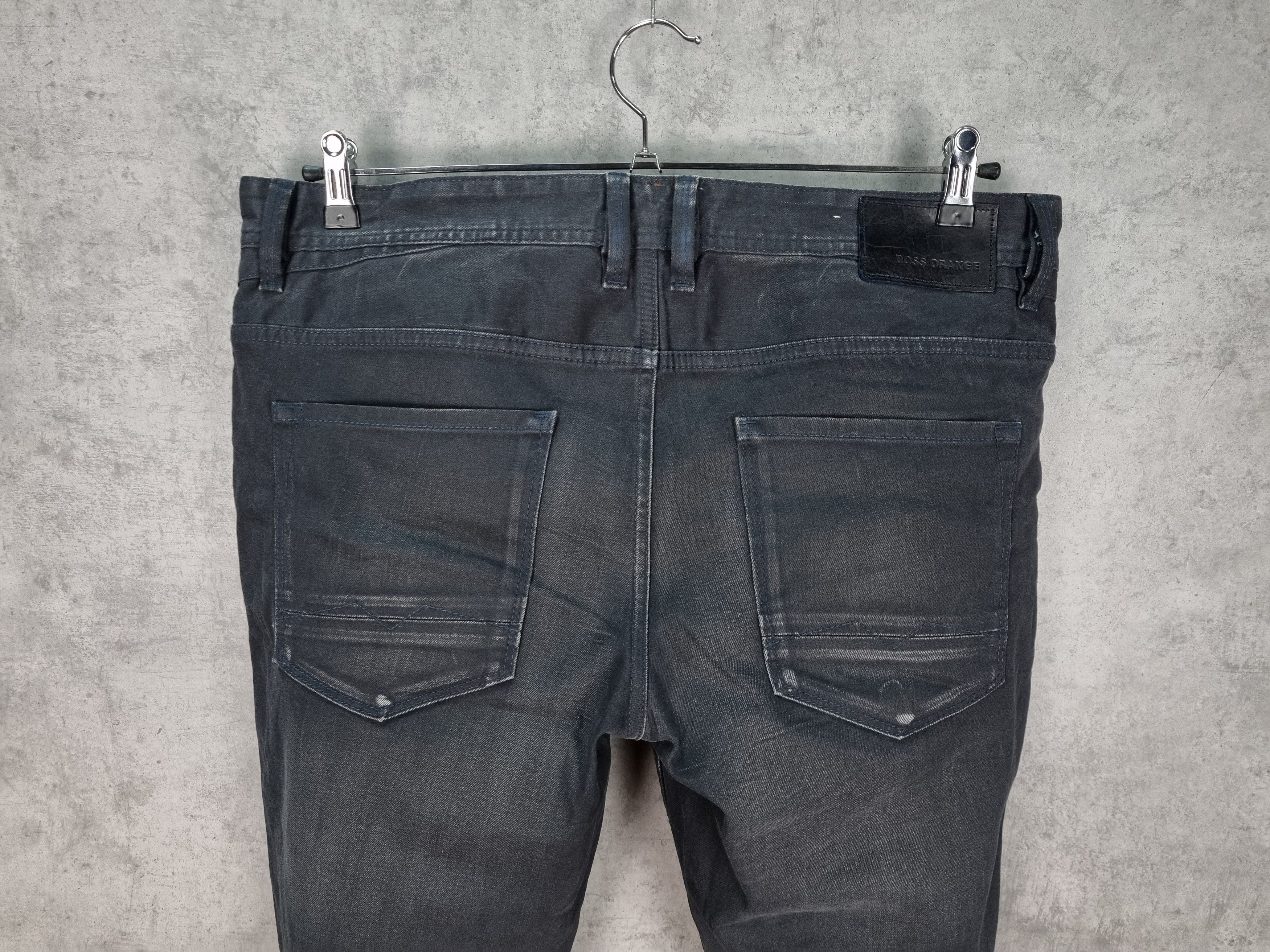 Hugo Boss Waxed Boss Orange 63 Denim Slim Fit Jeans Size US 36 / EU 52 - 8 Thumbnail
