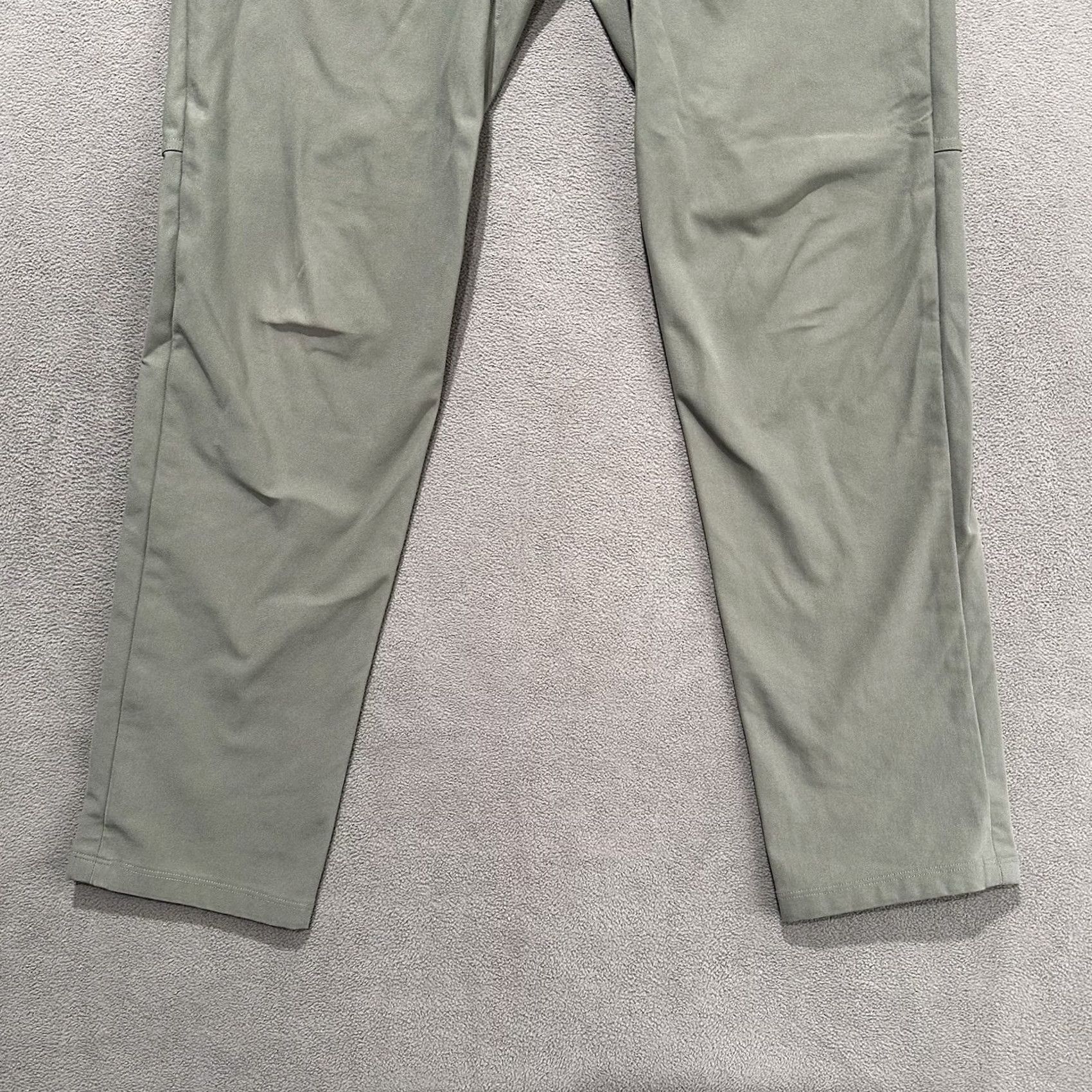 Lululemon Lululemon ABC Pants Mens 31 Green Slim Performance Warpstreme Chino LM5972S READ Size US 31 - 5 Thumbnail