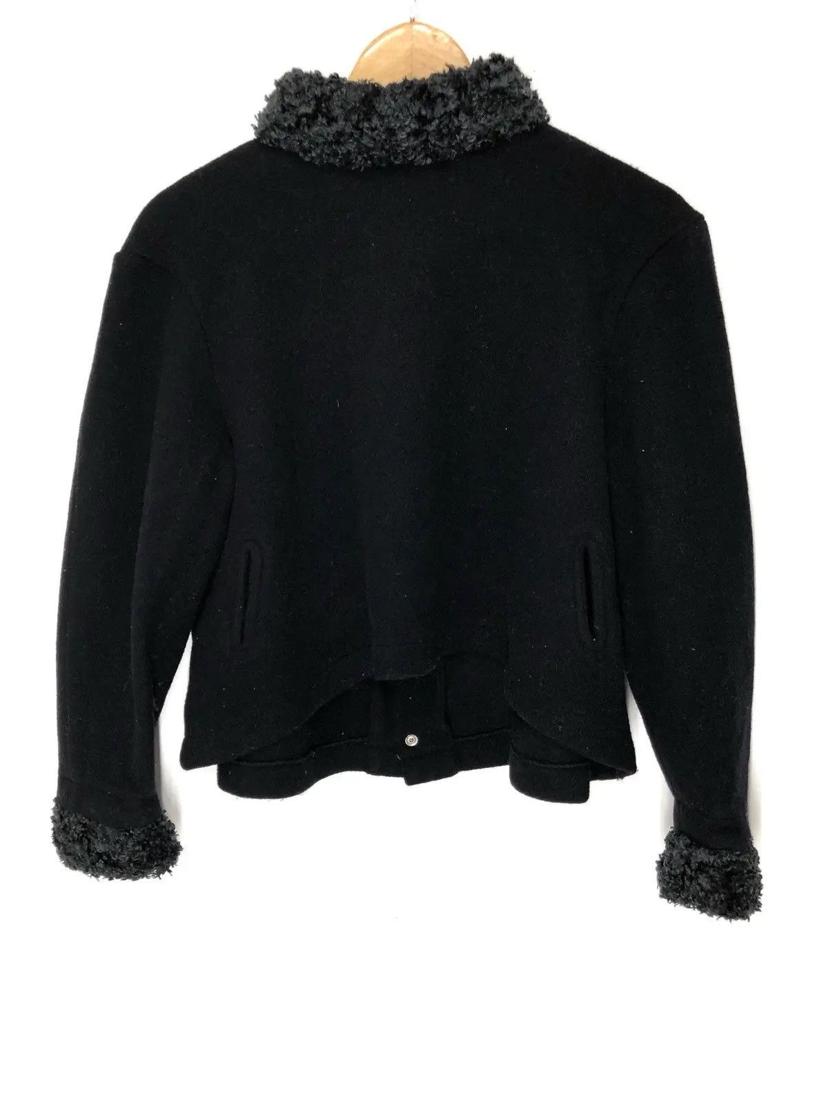 Mugler × Thierry Mugler × Vintage RARE ‼️ Thierry Mugler Cropped Wool Jacket Size US M / EU 48-50 / 2 - 2 Thumbnail