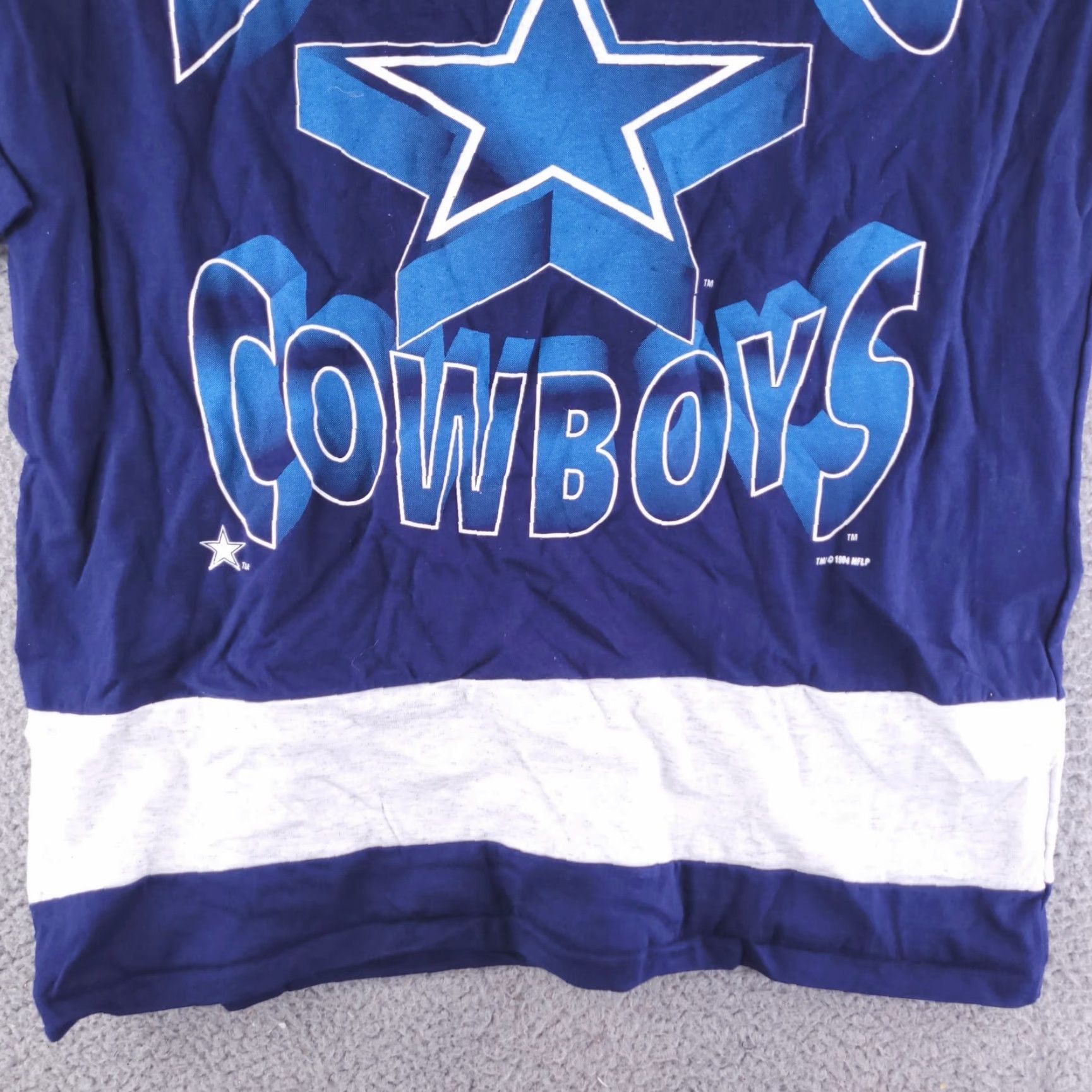 Vintage VINTAGE Artex Shirt Mens L Dallas Cowboys Retro Graphic Logo Half Sleeve Blue Size US L / EU 52-54 / 3 - 2 Thumbnail