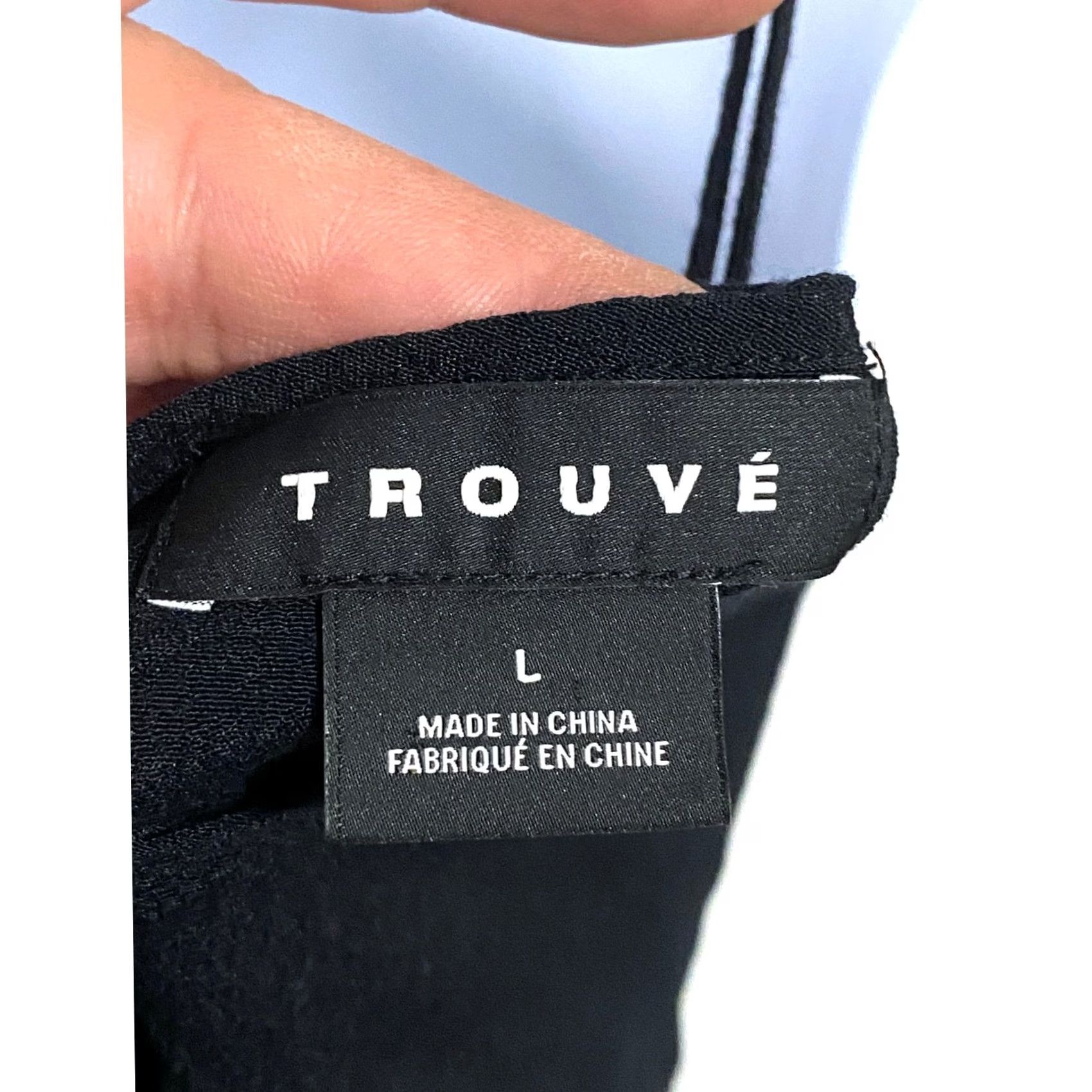 Vintage Trouve Black Camisole Top L Women Sleeveless Sheer Lace Gothic Grunge Y2K Party/Cocktail, Casual, Travel Womens Size L / US 10 / IT 46 - 4 Thumbnail