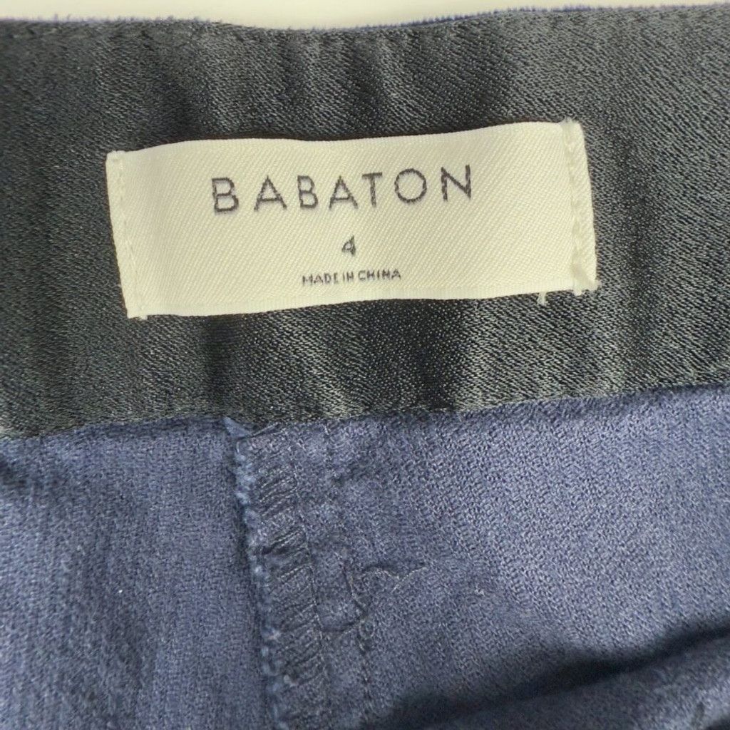 Other BABATON Aritzia Mid Rise Slim Leg Navy Blue Ankle Pant Sz 4 Size 27" / US 4 / IT 40 - 4 Thumbnail