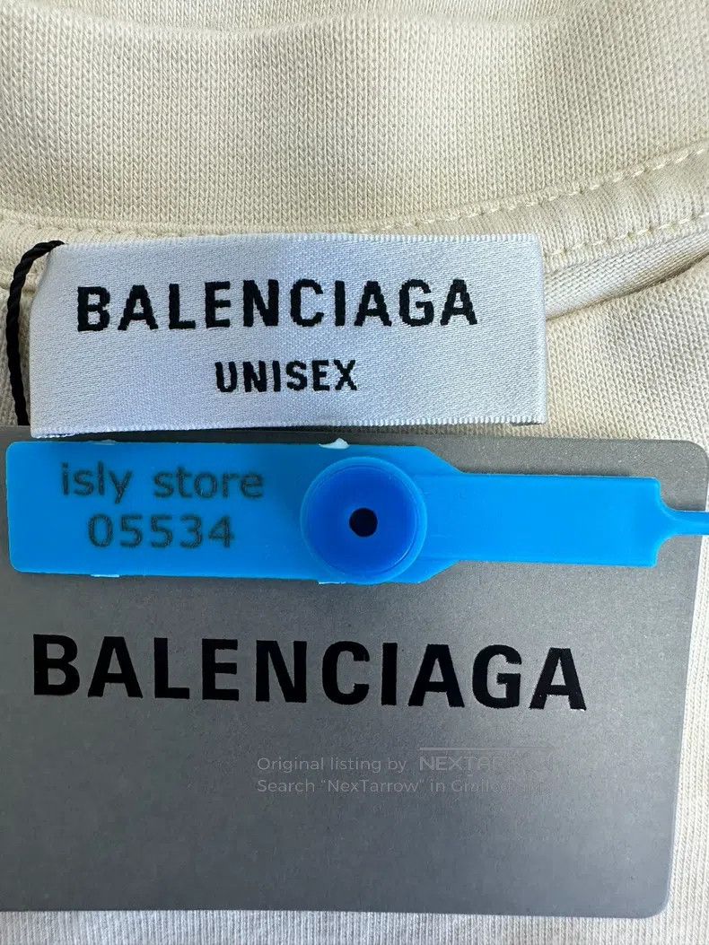 Balenciaga Balenciaga Embroidered Letter Solid Color Round Neck Short Size US XS / EU 42 / 0 - 5 Thumbnail