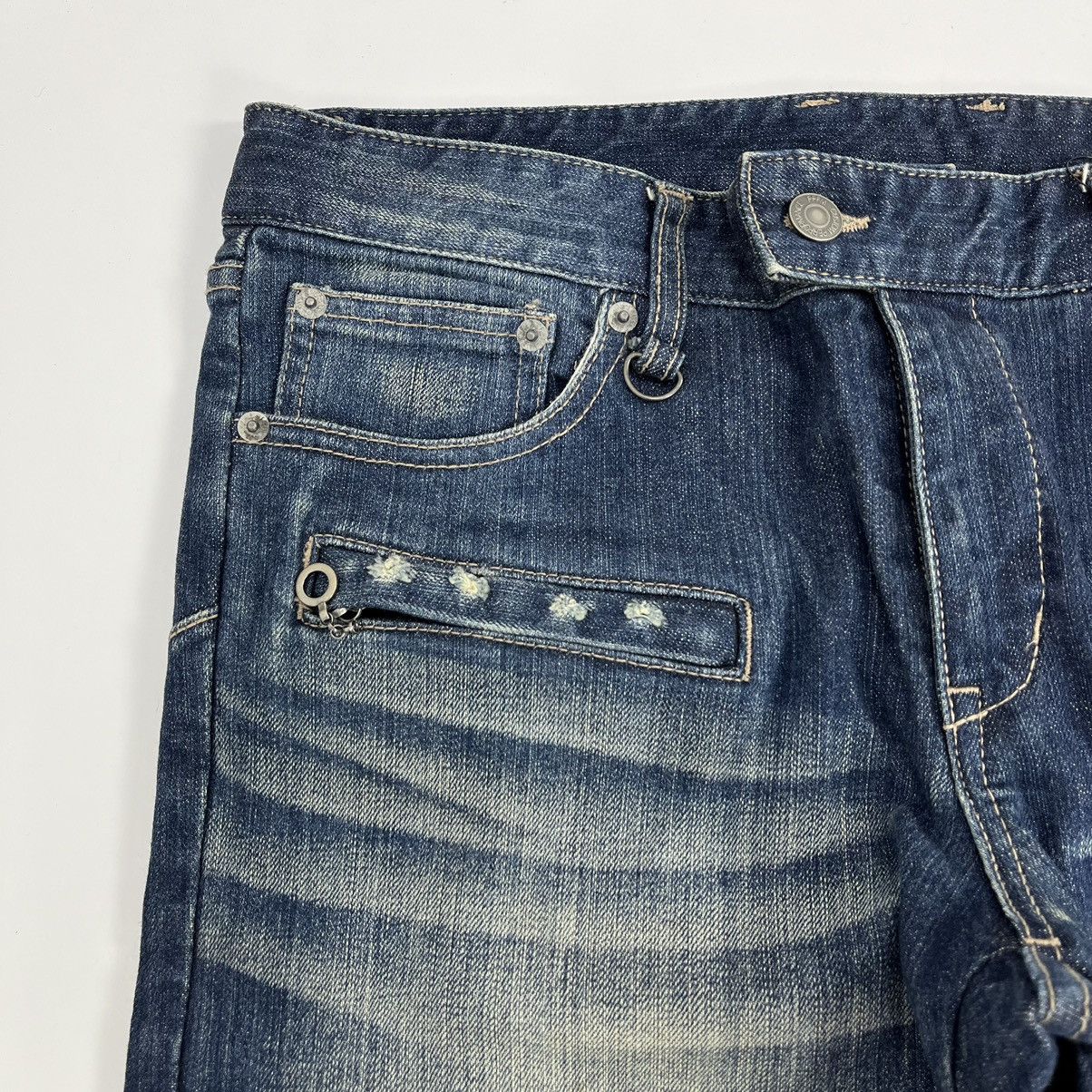 Hysteric Glamour × Japanese Brand × PPFM 2000s PPFM Bikers Multi Zipper Distressed Denim Jeans Size US 34 / EU 50 - 7 Thumbnail