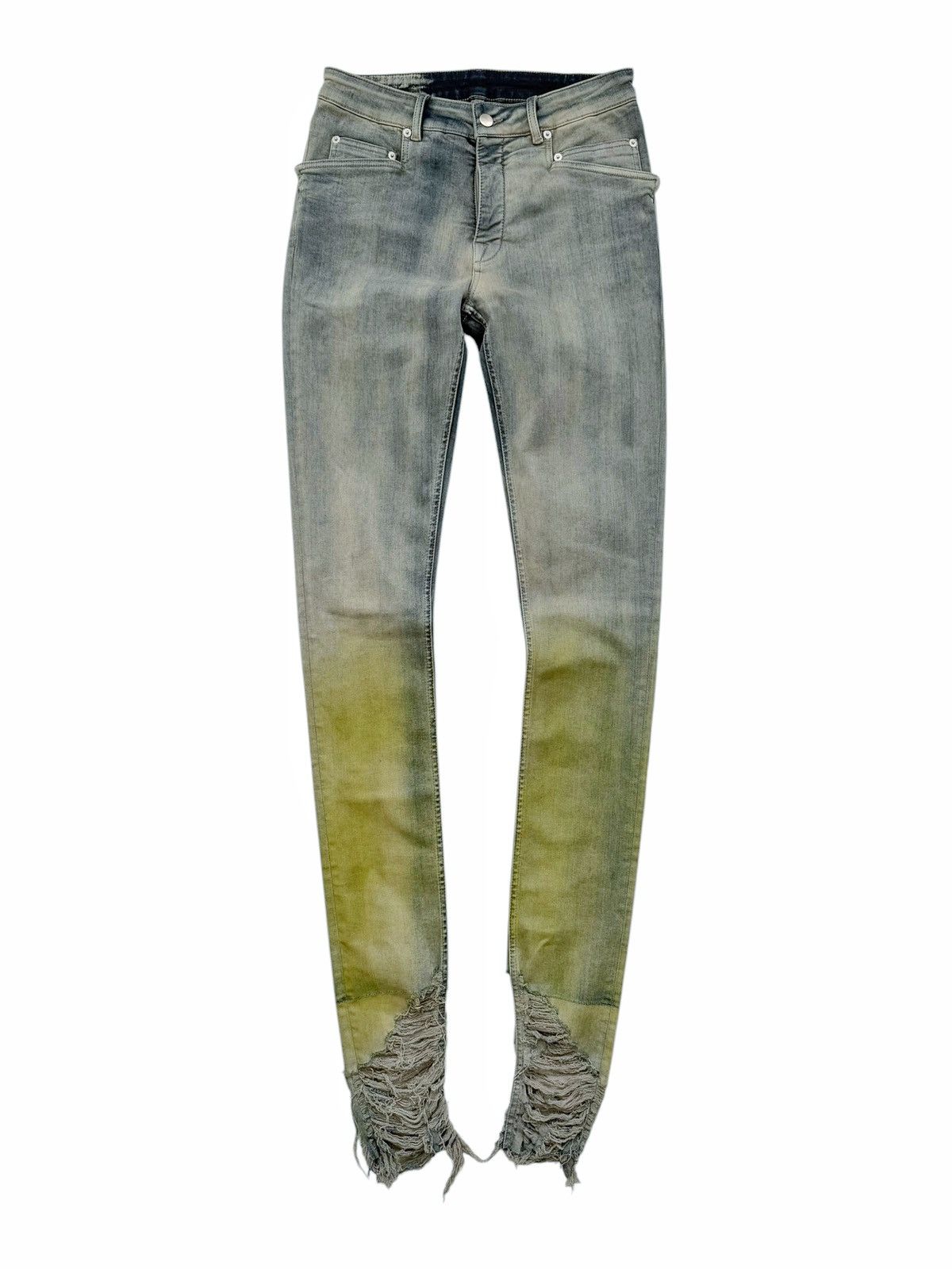 Rick Owens Luxor Tyrone Acid Degrade Denim Jeans Distressed Size US 32 / EU 48 - 1 Thumbnail