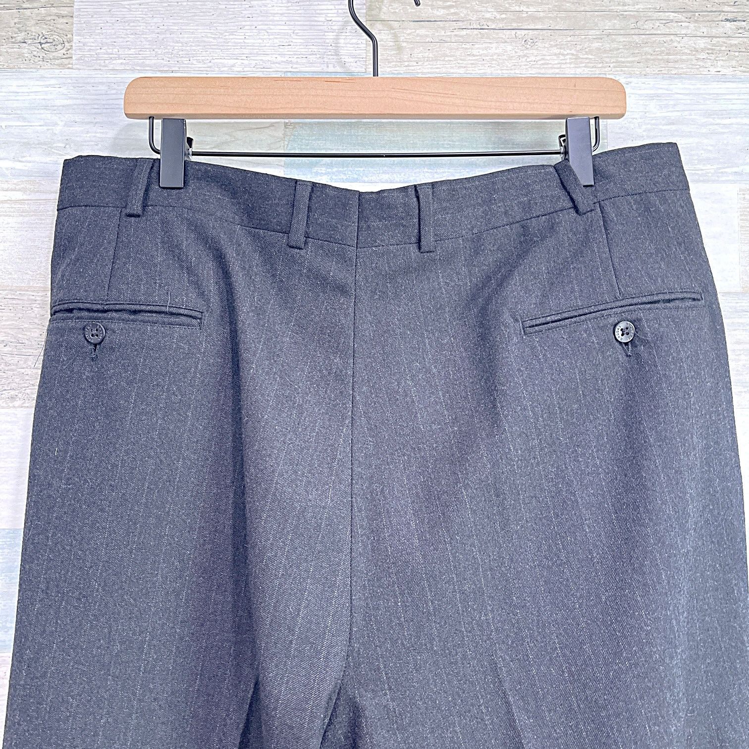 Brooks Brothers Brooks Brothers Brooksease Flannel Stretch Wool Suit Gray 43 Size 42R - 11 Thumbnail