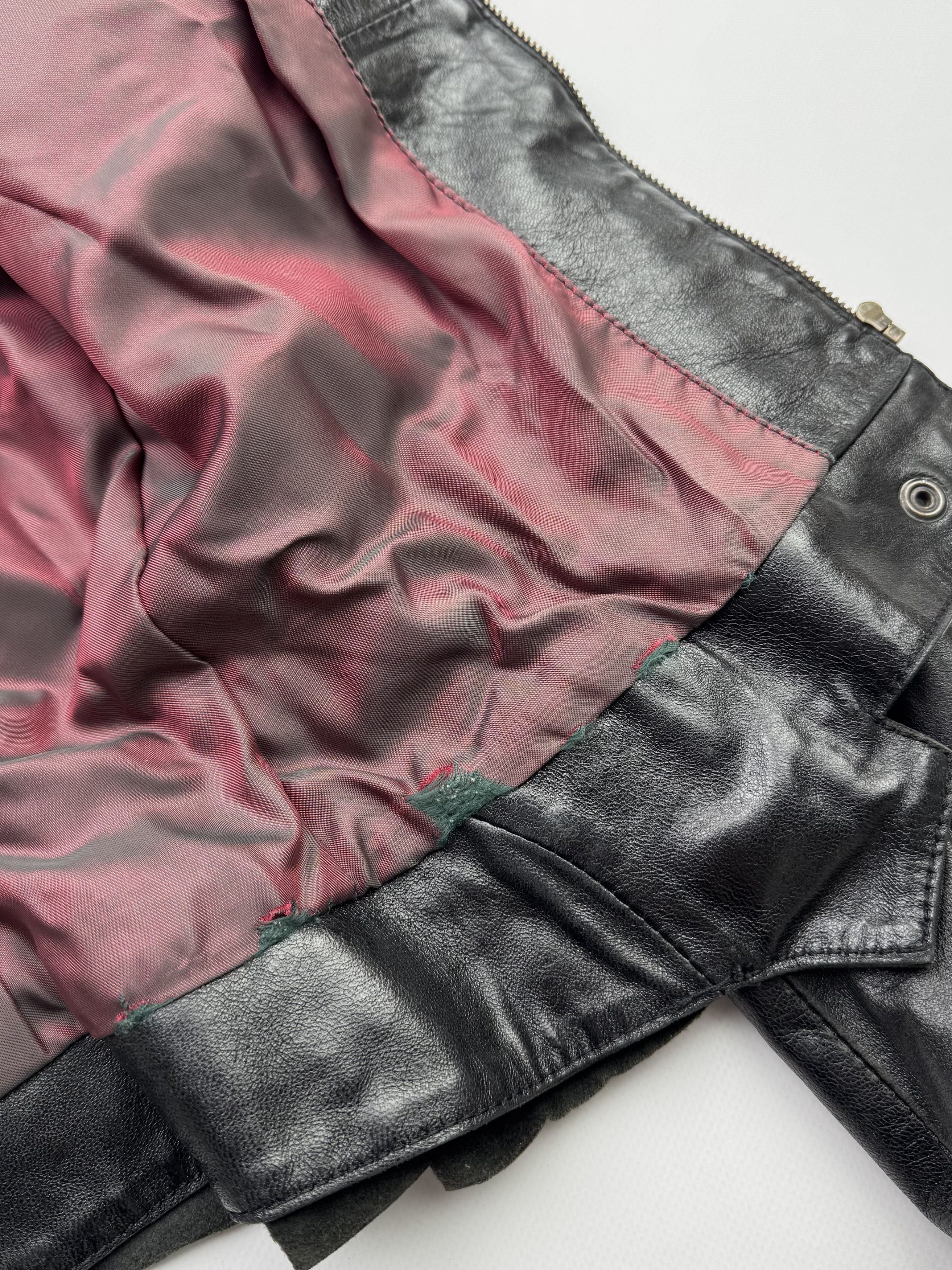 Japanese Brand Vintage Cropped Leather Jacket B416(V175) Size S / US 4 / IT 40 - 7 Thumbnail