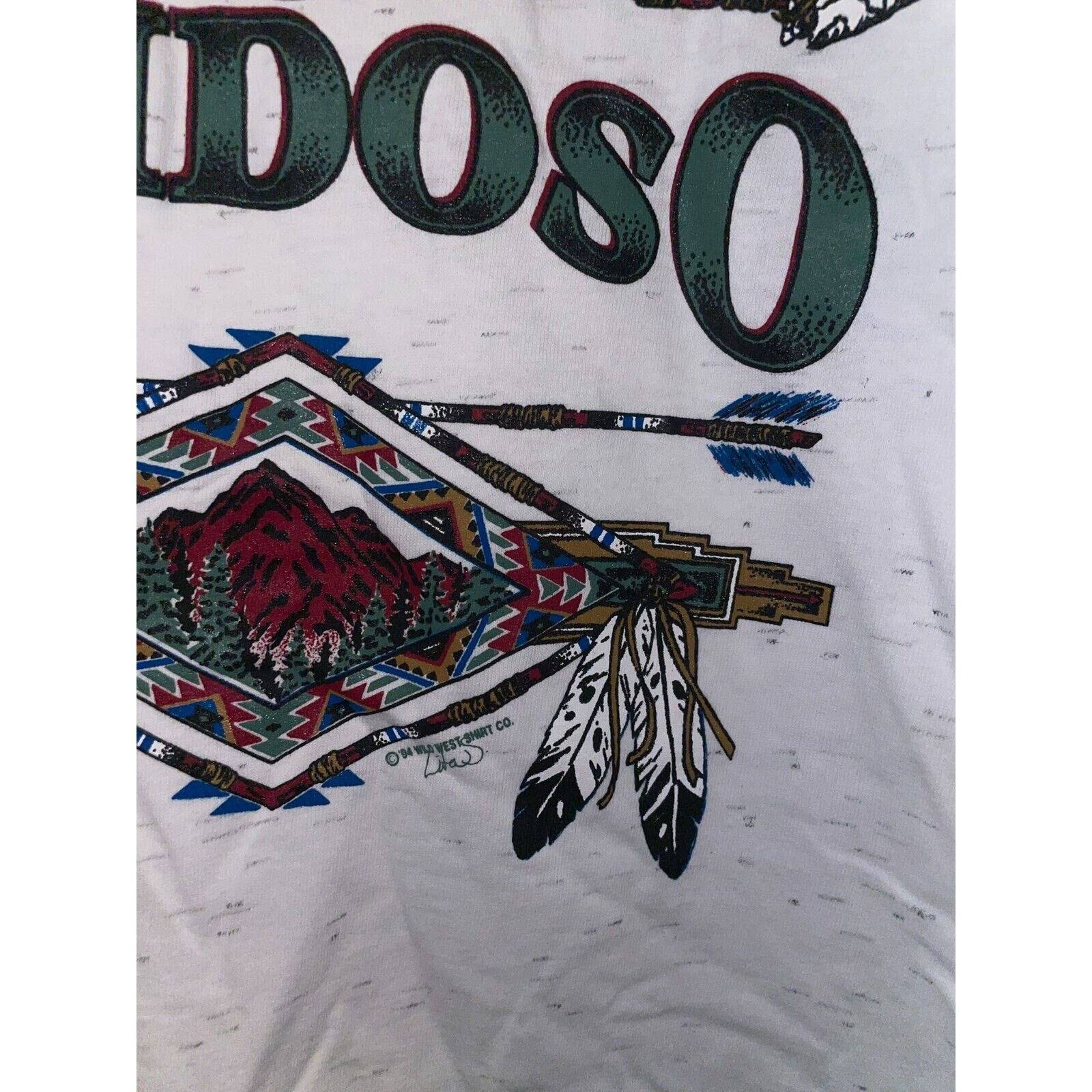 Vintage Vintage New Mexico Shirt Ruidoso Nature Speckled White L Tee Size US L / EU 52-54 / 3 - 5 Thumbnail