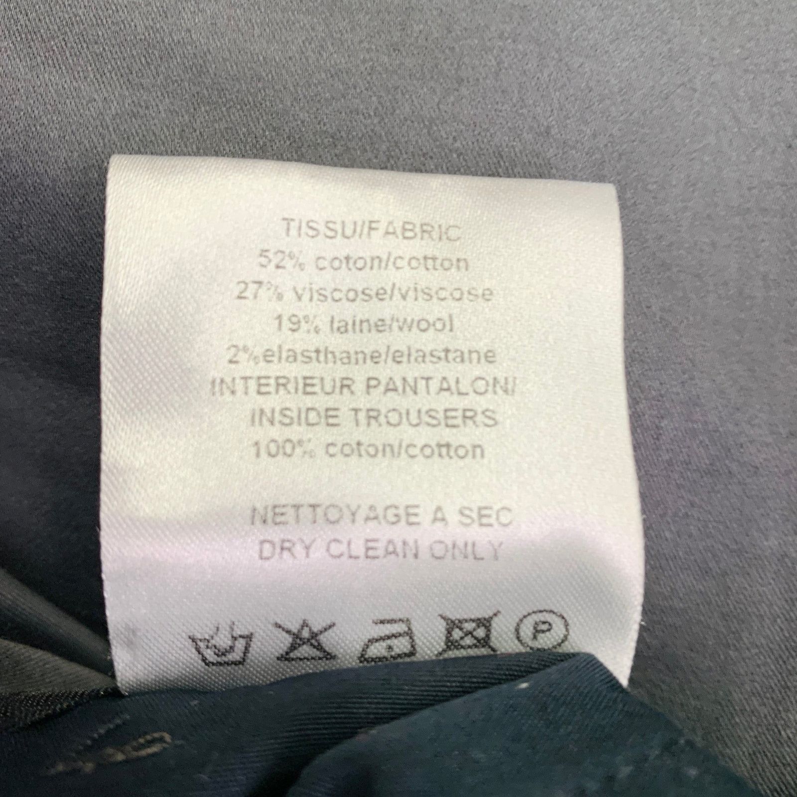 Lanvin Size 32 Grey Cotton Blend Ankle Zip Flat Front Dress Pants Size US 32 / EU 48 - 6 Thumbnail