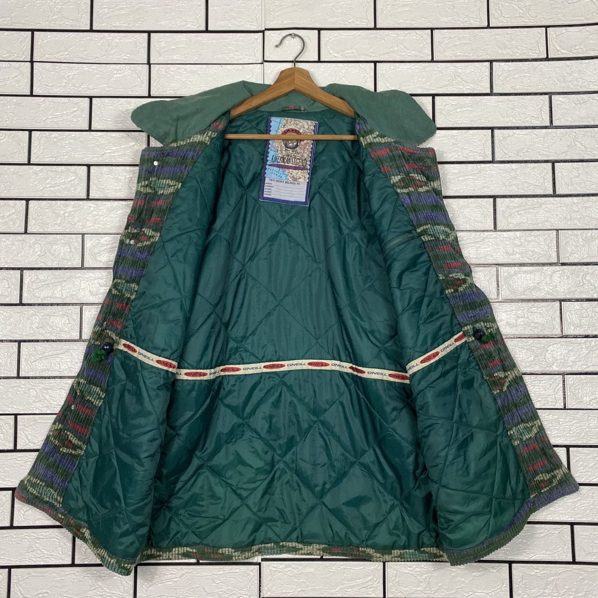 O'Neill 📌Vintage Corduroy Jacket Navajo Aztec O'neill All American Size US L / EU 52-54 / 3 - 14 Thumbnail