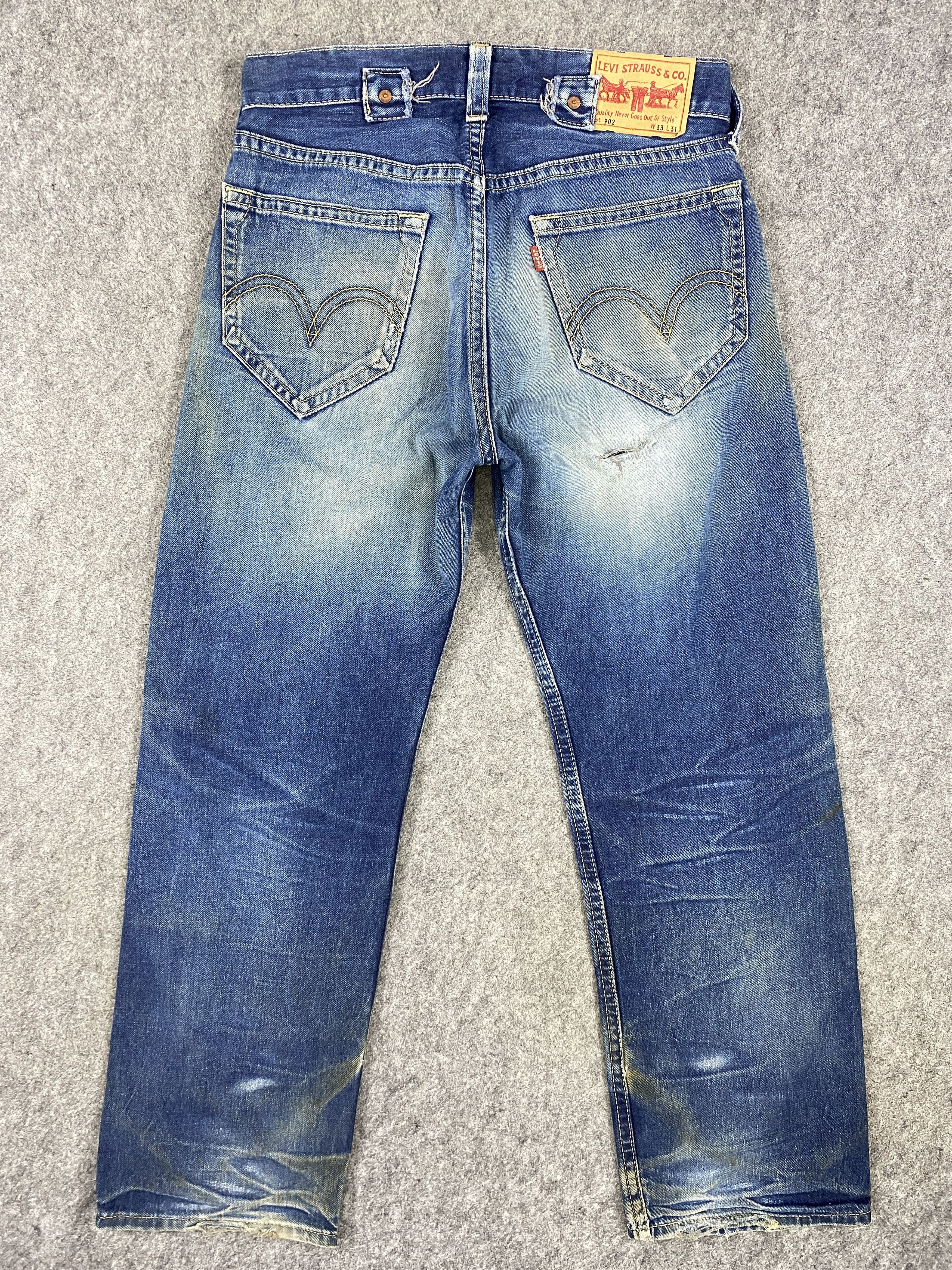 Japanese Brand Distressed Blue Vintage Levi's 902 35x31 Denim -SJ181 Size US 35 - 2 Thumbnail