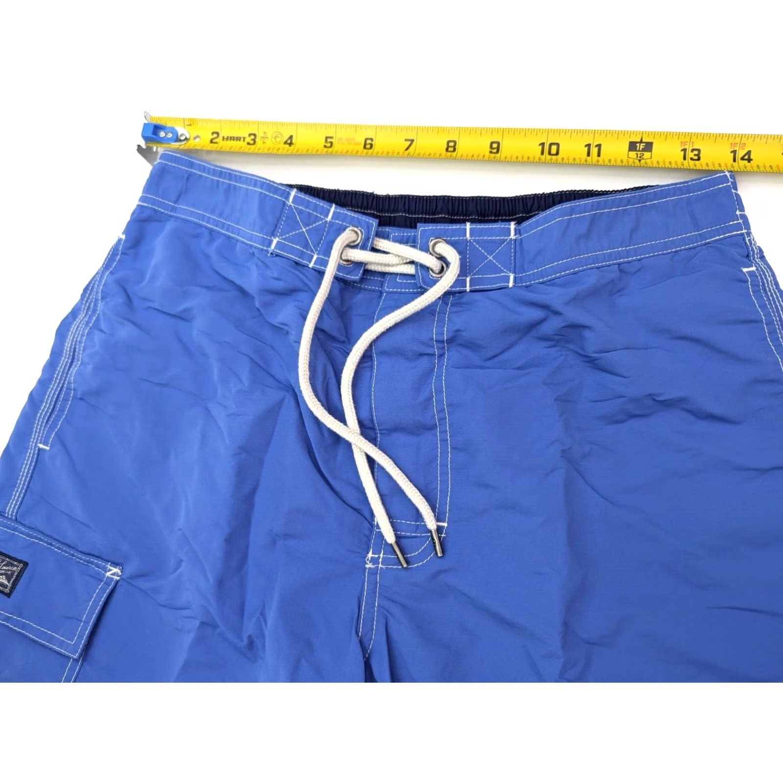 Polo Ralph Lauren Polo Ralph Lauren Cargo Swim Trunks Men S Blue Lined Drawstring Size US S / EU 44-46 / 1 - 6 Thumbnail