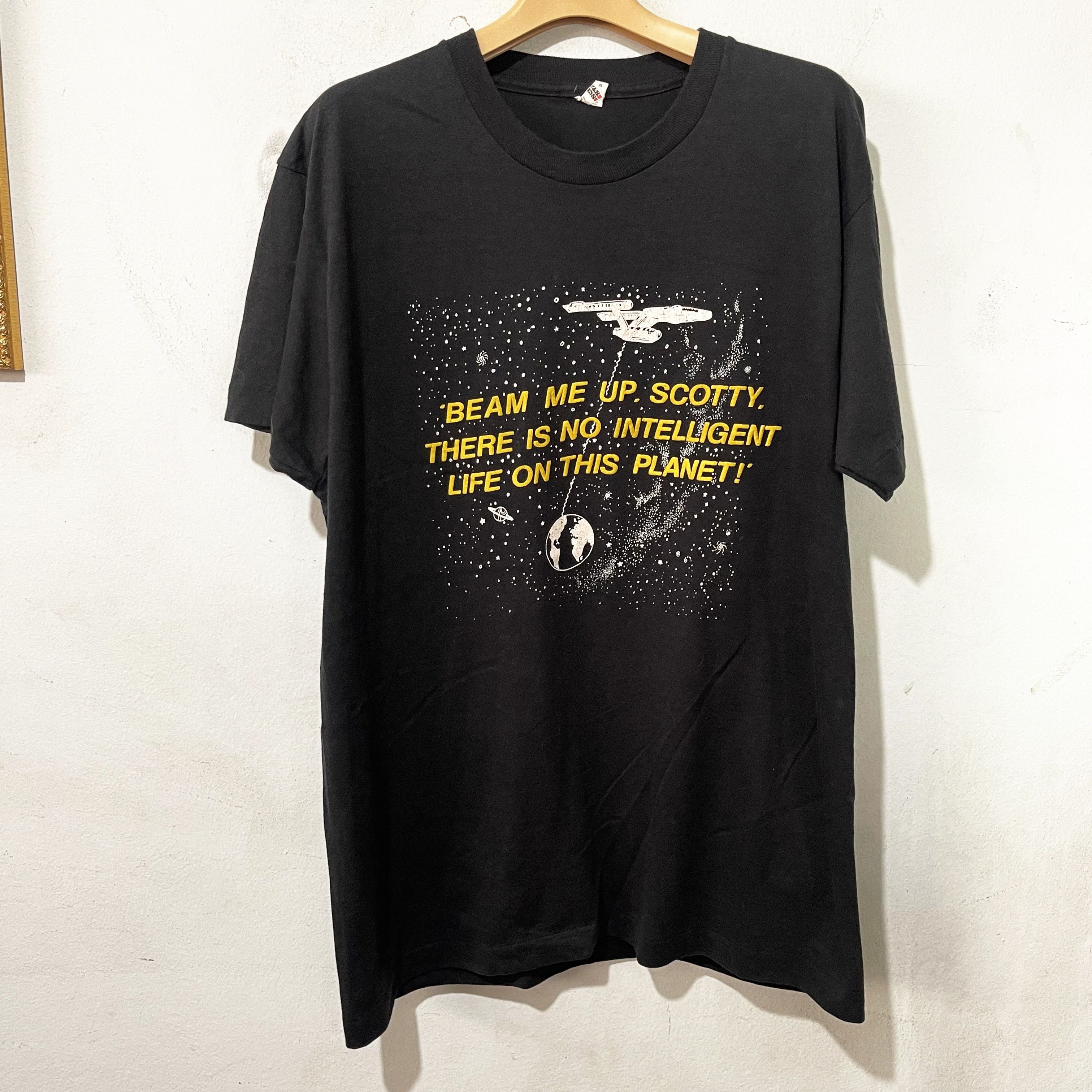 Vintage Vintage 80s Beam Me Up Scotty T-Shirt Size US L / EU 52-54 / 3 - 1 Thumbnail