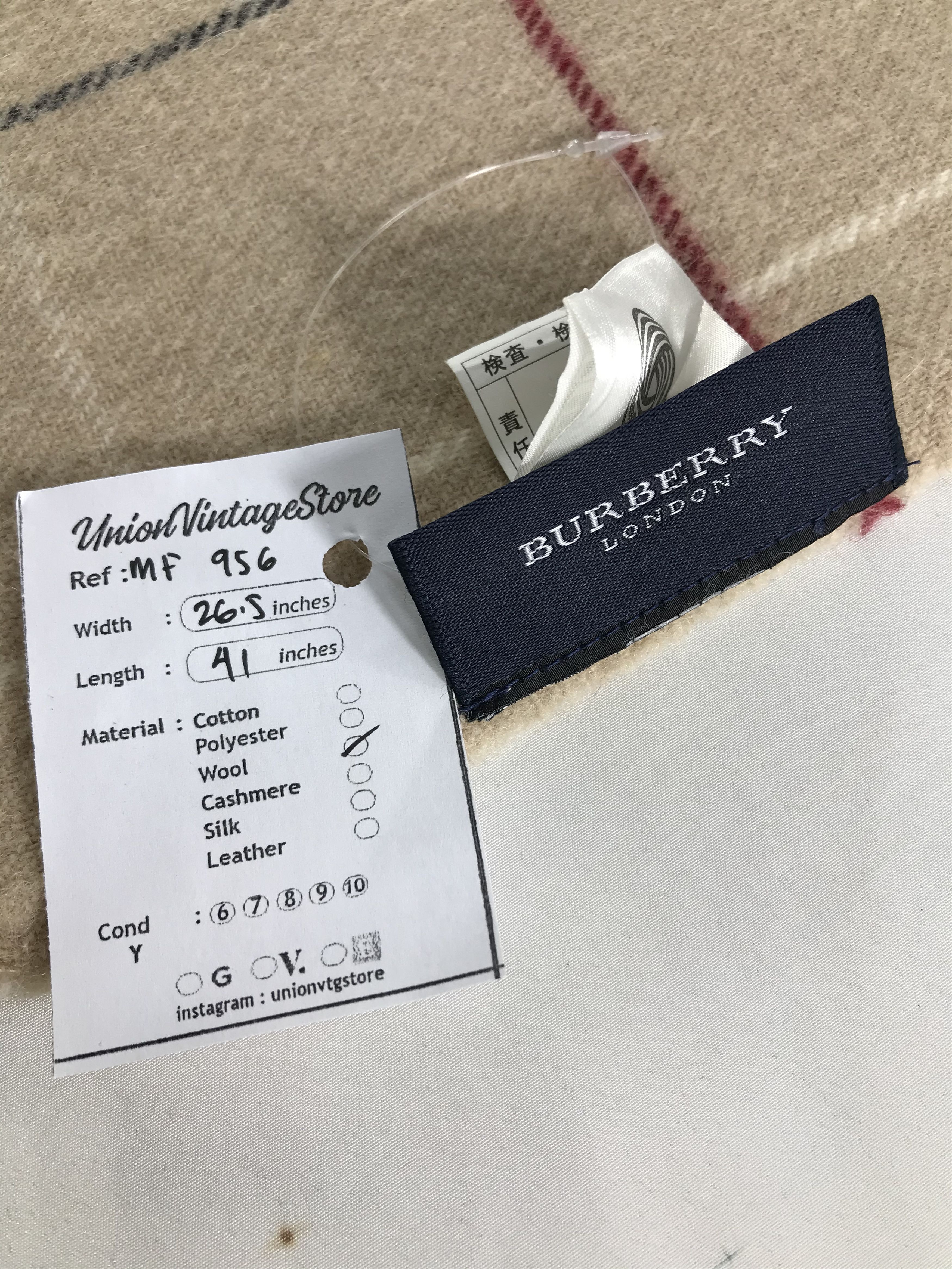 Burberry Vintage Burberry Scarf/Muffler/Neckwear MF956 Size ONE SIZE - 7 Thumbnail