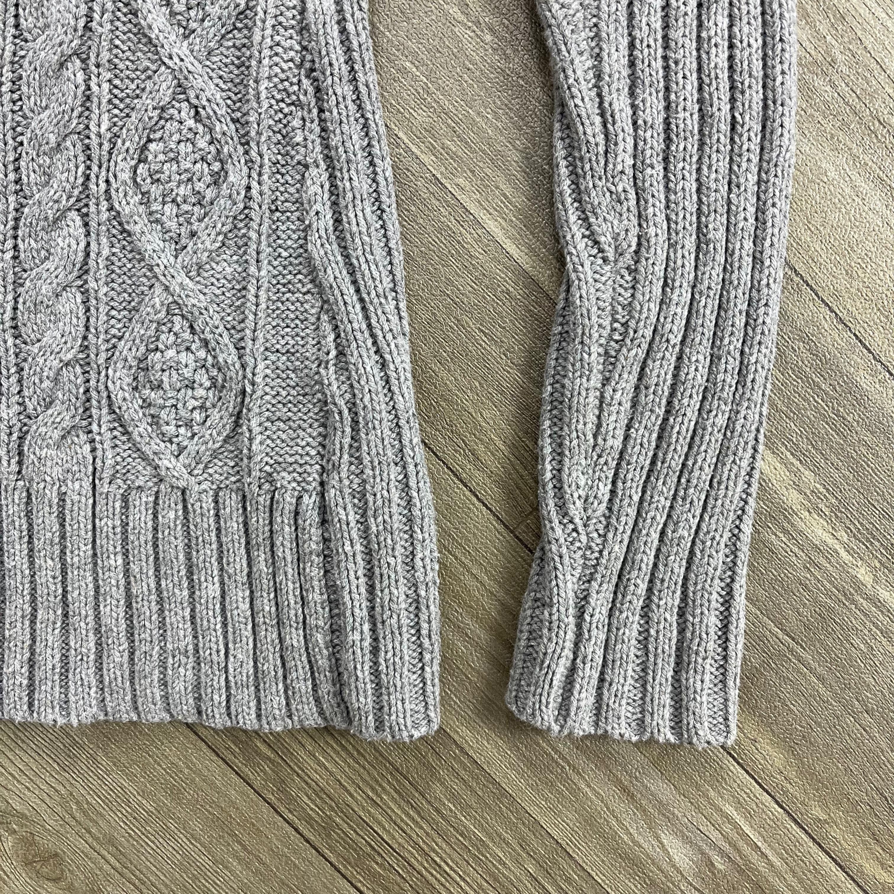 Ralph Lauren Vintage Ralph Lauren Shawl Collar Cable Knit Cardigans Size US XXS / EU 40 - 6 Thumbnail