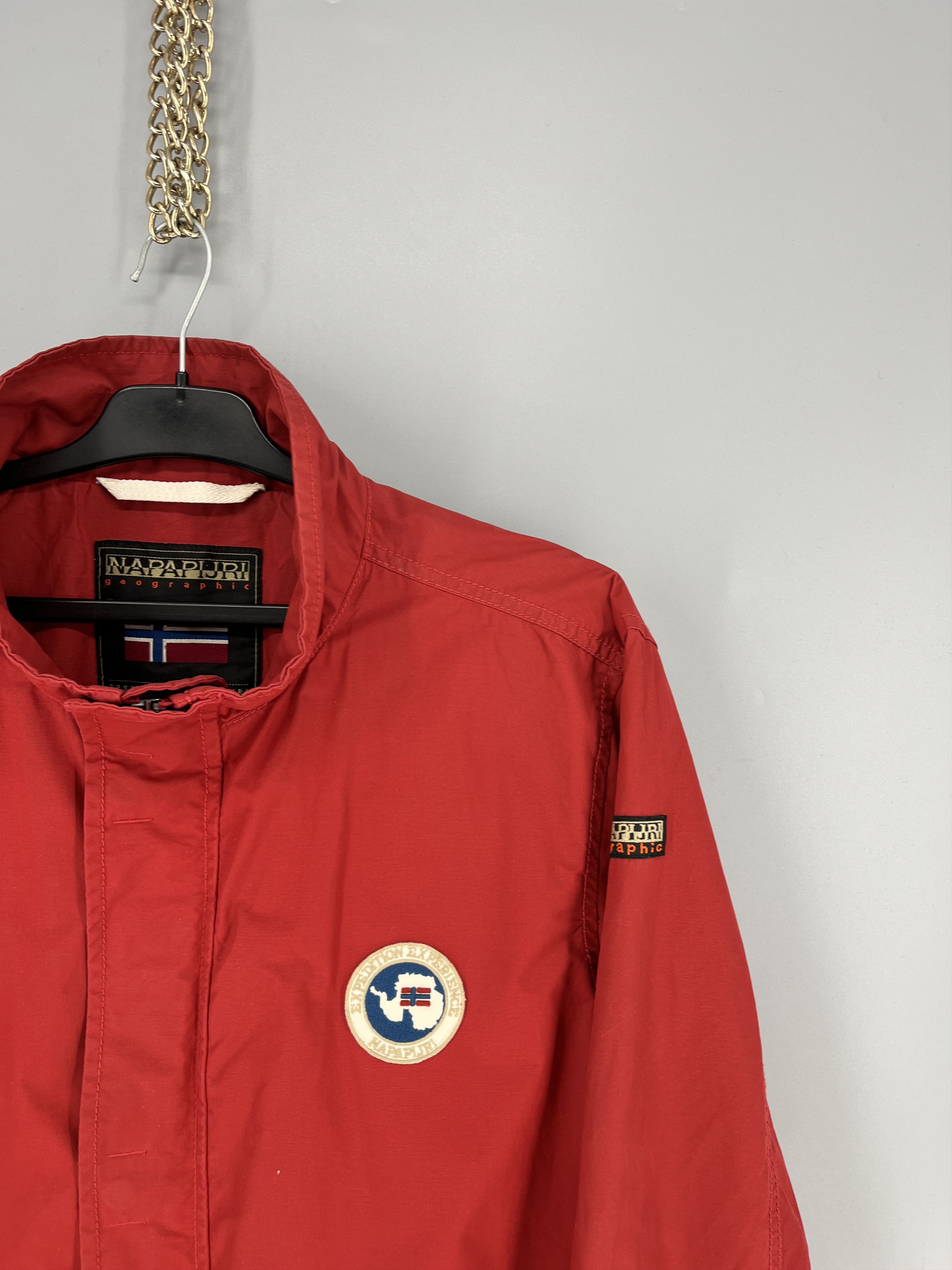 Napapijri Vintage y2k Napapijri Zip Jacket Red size XL Size US XL / EU 56 / 4 - 5 Thumbnail