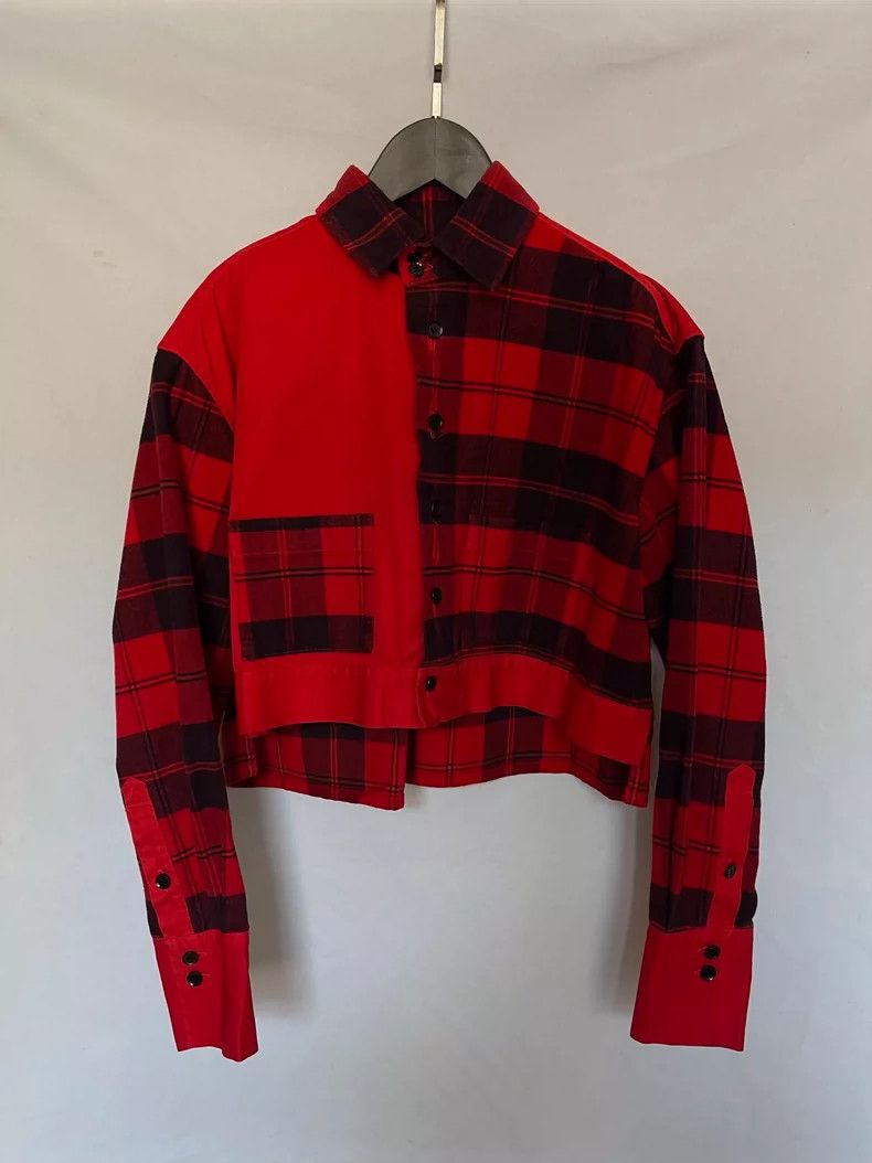 Y's Y's Black Plaid Jacket Size ONE SIZE - 3 Thumbnail