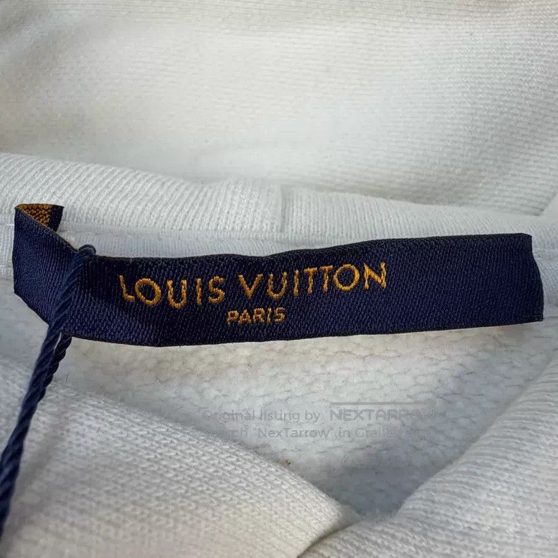 Louis Vuitton Louis Vuitton Solid Back Instruction Hooded Sweatshirt Size US L / EU 52-54 / 3 - 4 Thumbnail