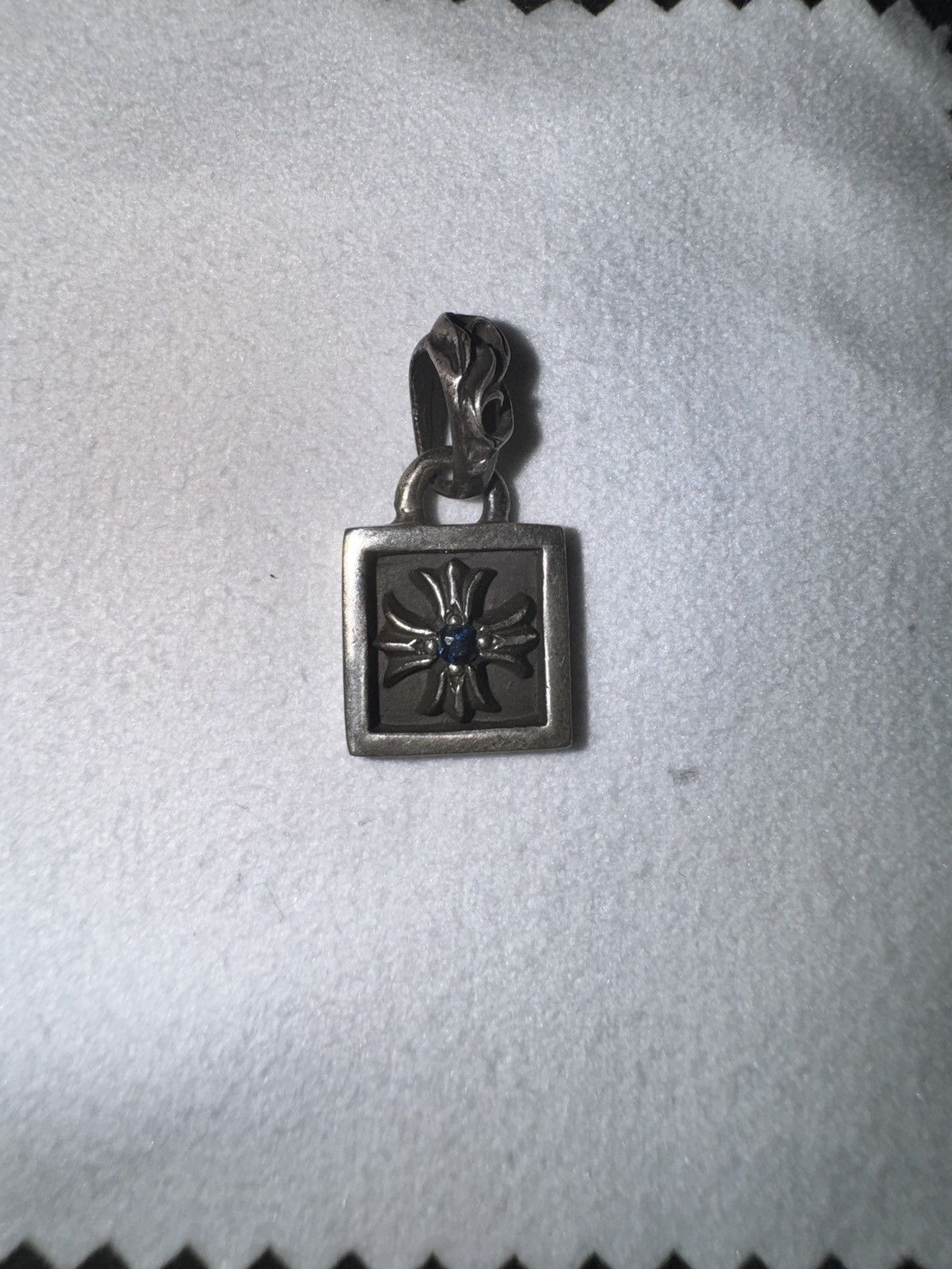 Chrome Hearts Chrome Hearts Ruby CH Plus Cross Frame Pendant | Grailed