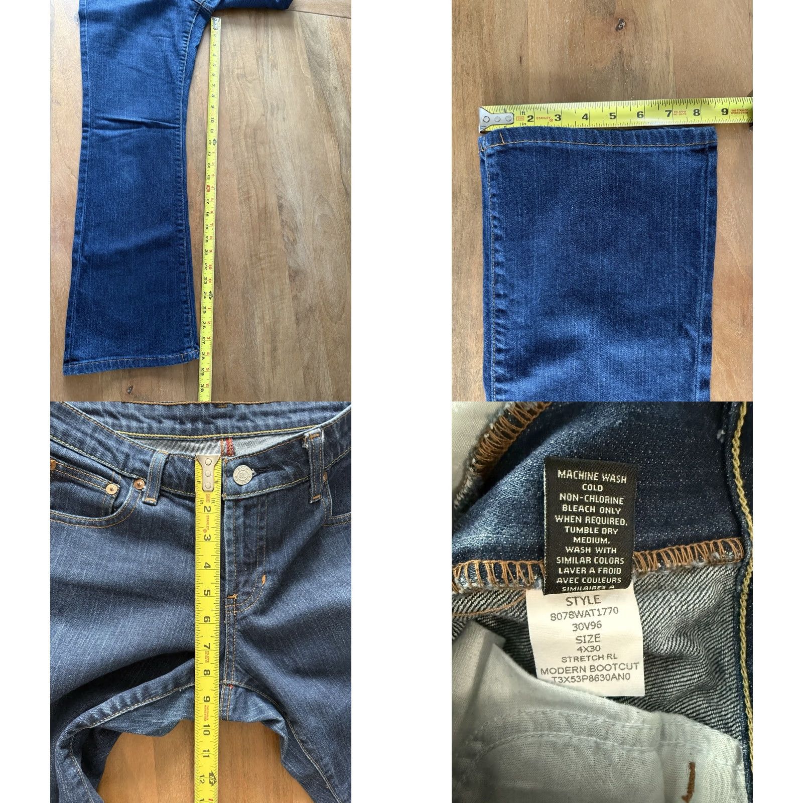 Polo Ralph Lauren VINTAGE Polo Jeans? No, Polo Ralph Lauren Denim Jeans Bootcut Dark Wash 30x28 Womens Size 4 Regular 5-Pocket Comfort Stretch Size 27" / US 4 / IT 40 - 8 Thumbnail