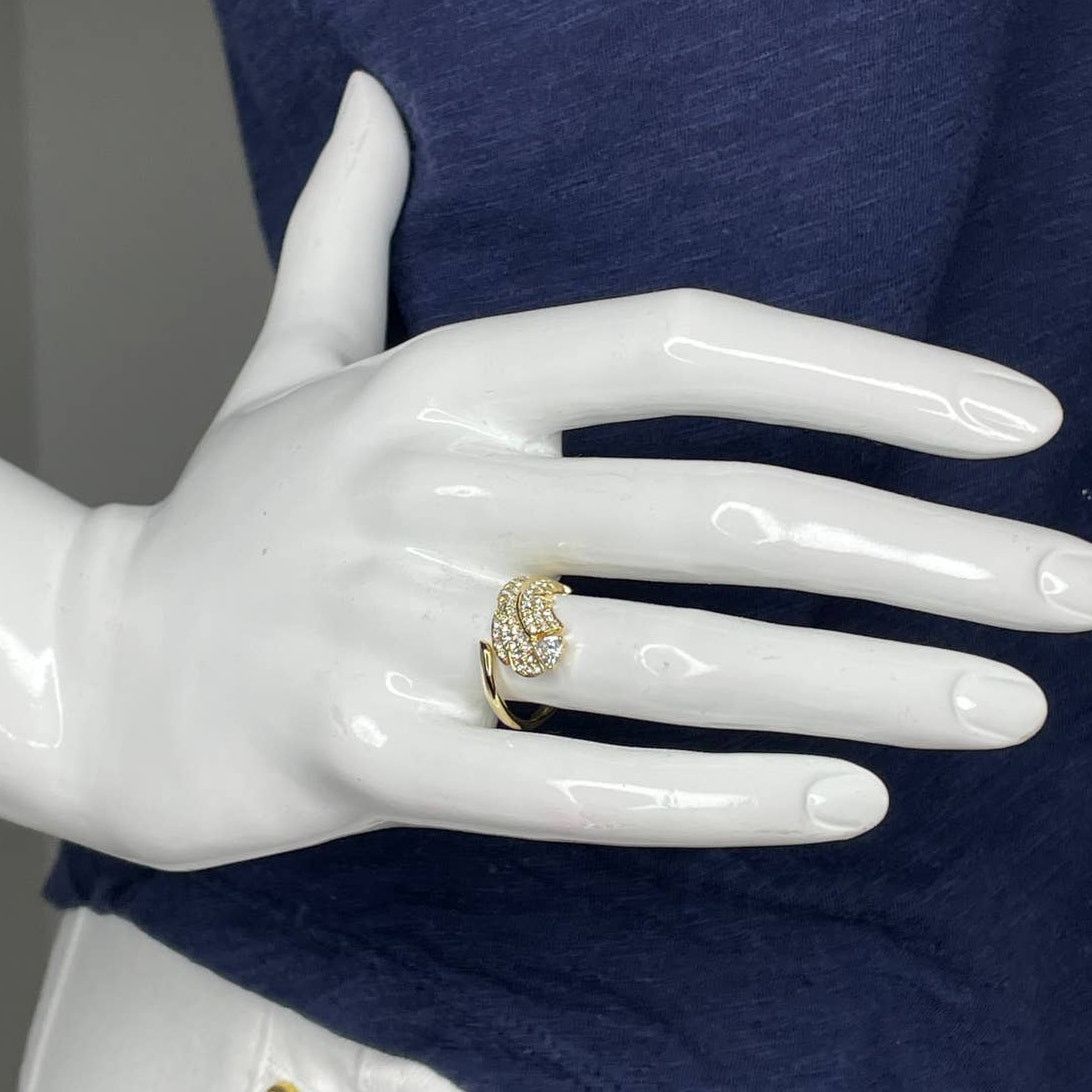 Swarovski Swarovski Nice Feather Motif Ring size 55 EUR / 7 USA Size ONE SIZE - 7 Thumbnail