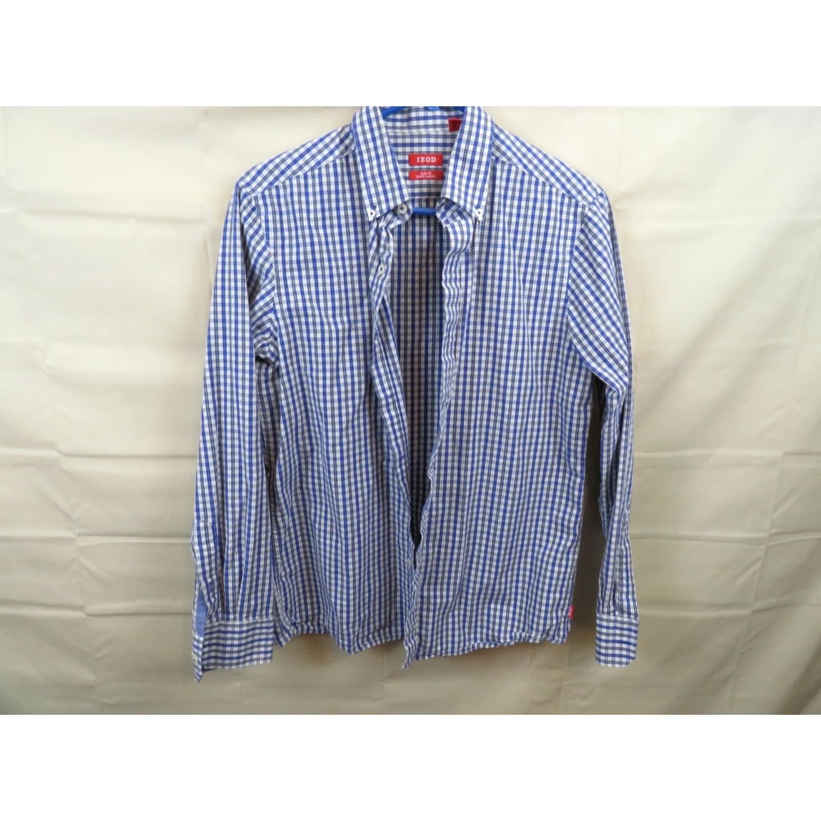 Izod Duck Head Izod Button-Down Shirt M Blue Stripe Multicolor Long Sleeve Mens Shirt Size US M / EU 48-50 / 2 - 2 Thumbnail