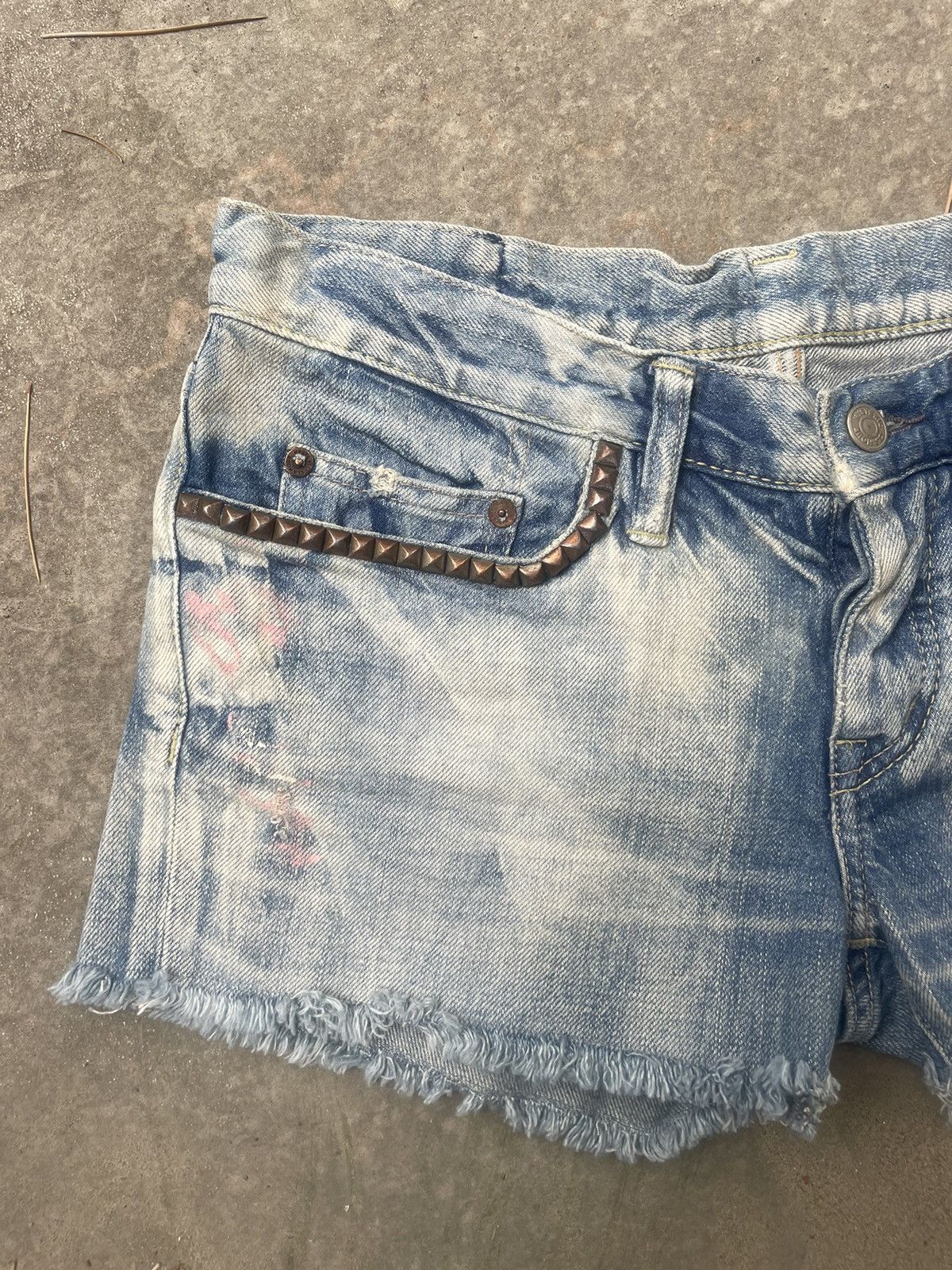 Hysteric Glamour Hysteric Glamour Cut Off Denim Short Shorts Size 31" - 2 Thumbnail