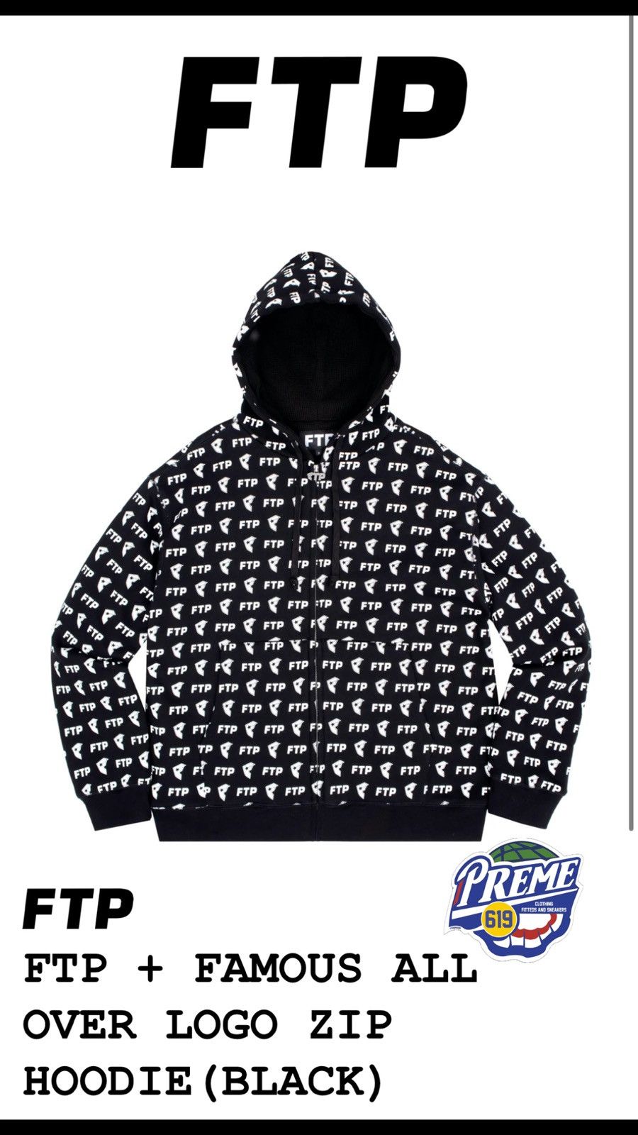 Fuck The Population Ftp x famous all over thermal hoodie Size US L / EU 52-54 / 3 - 1 Preview