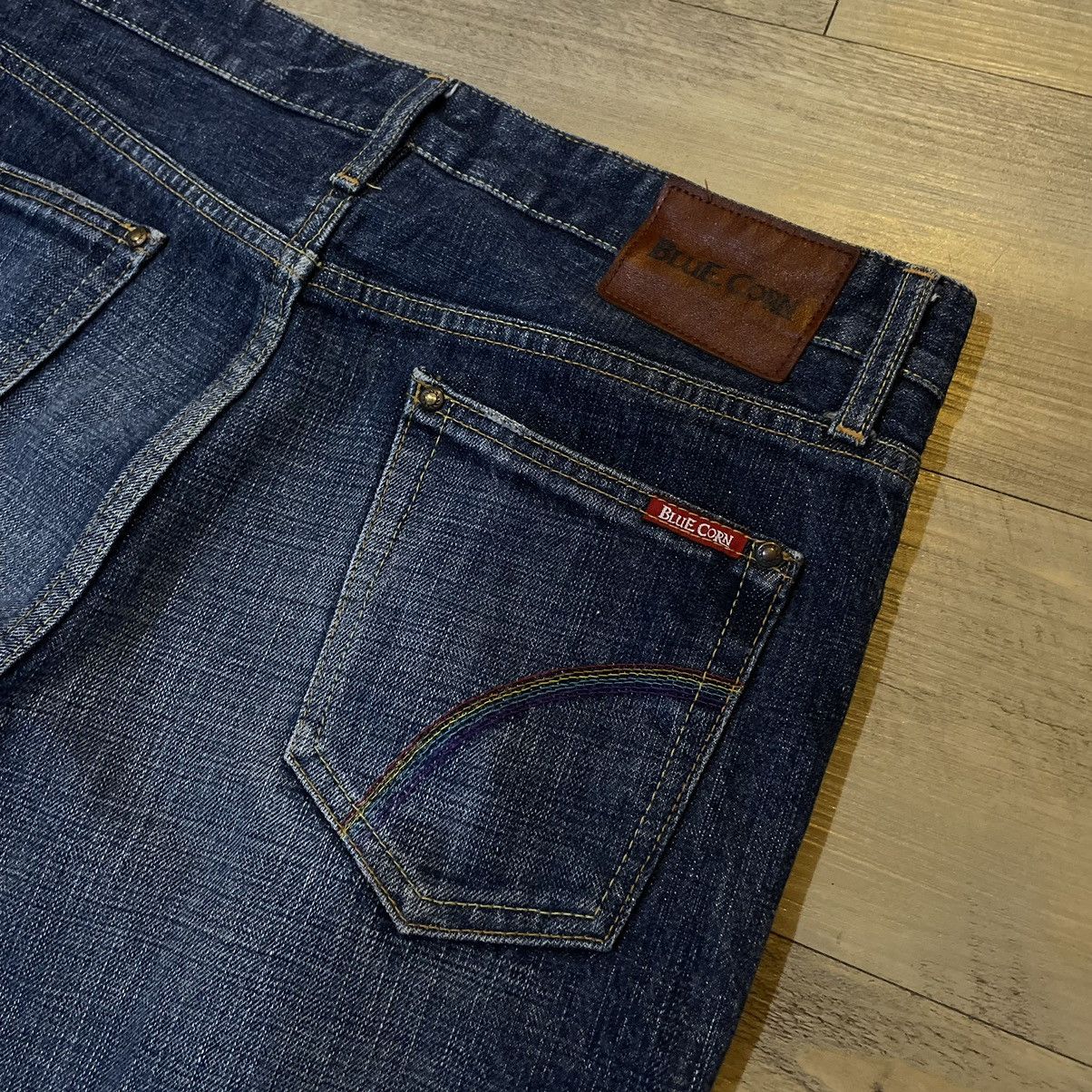 Japanese Brand Blue corn denim jean Size US 34 / EU 50 - 3 Thumbnail
