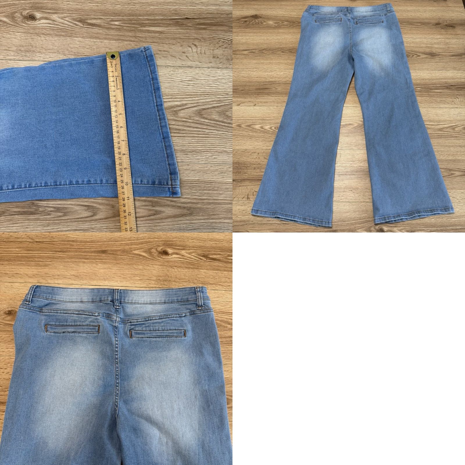 Vintage VINTAGE Time and Tru Womens Jeans Flared 18 High Rise Stretch Cotton Blend Blue 29in Inseam Size 40" / US 18 - 8 Thumbnail