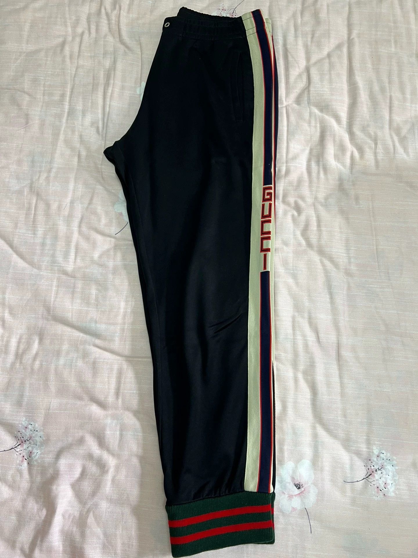 Gucci Gucci Silk Trousers Blue Men's XS OS Size US 27 - 1 Thumbnail