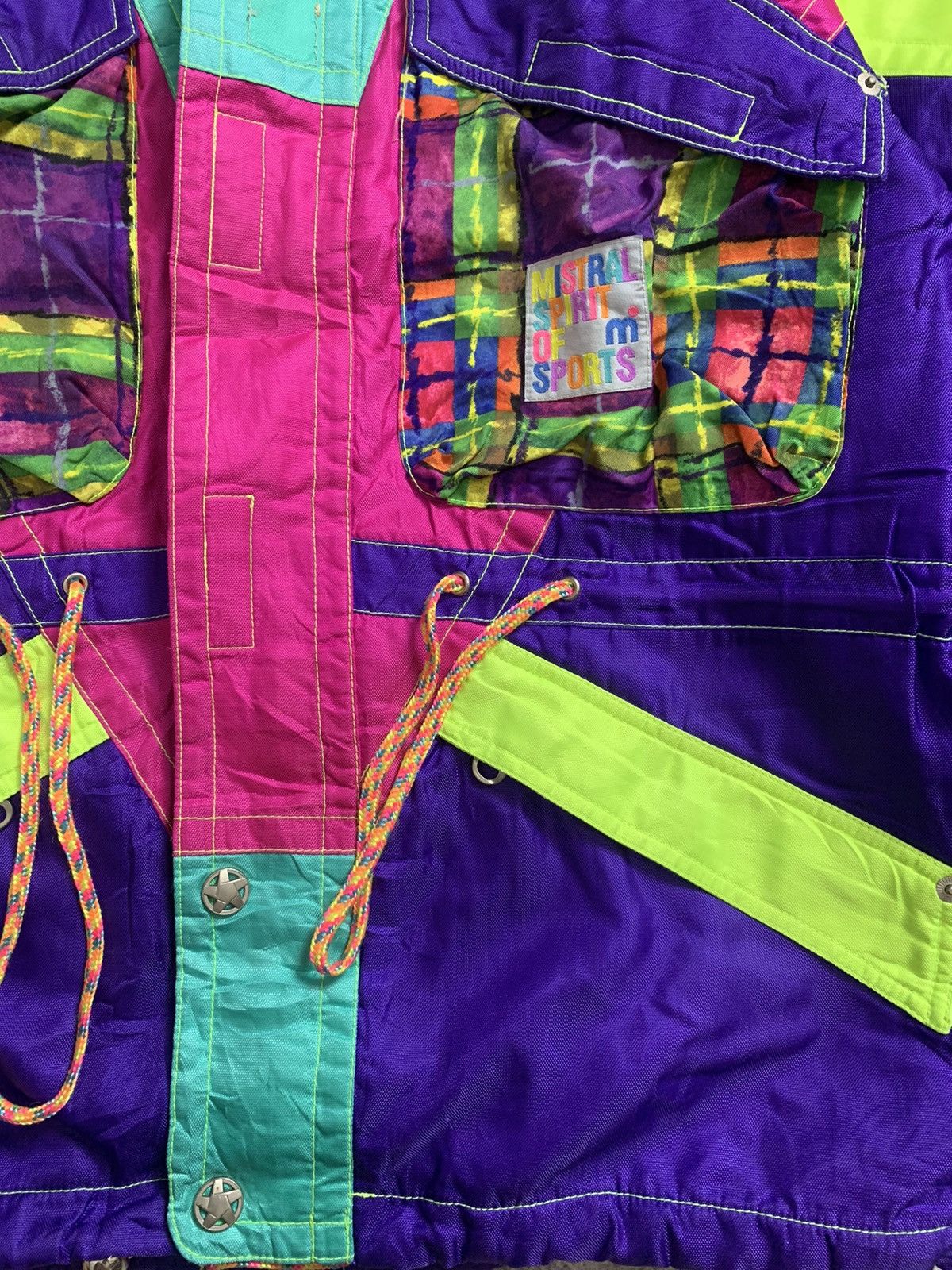Japanese Brand Rare Multicolor 'Mistral Spirit' Ski Jacket Size US L / EU 52-54 / 3 - 5 Thumbnail