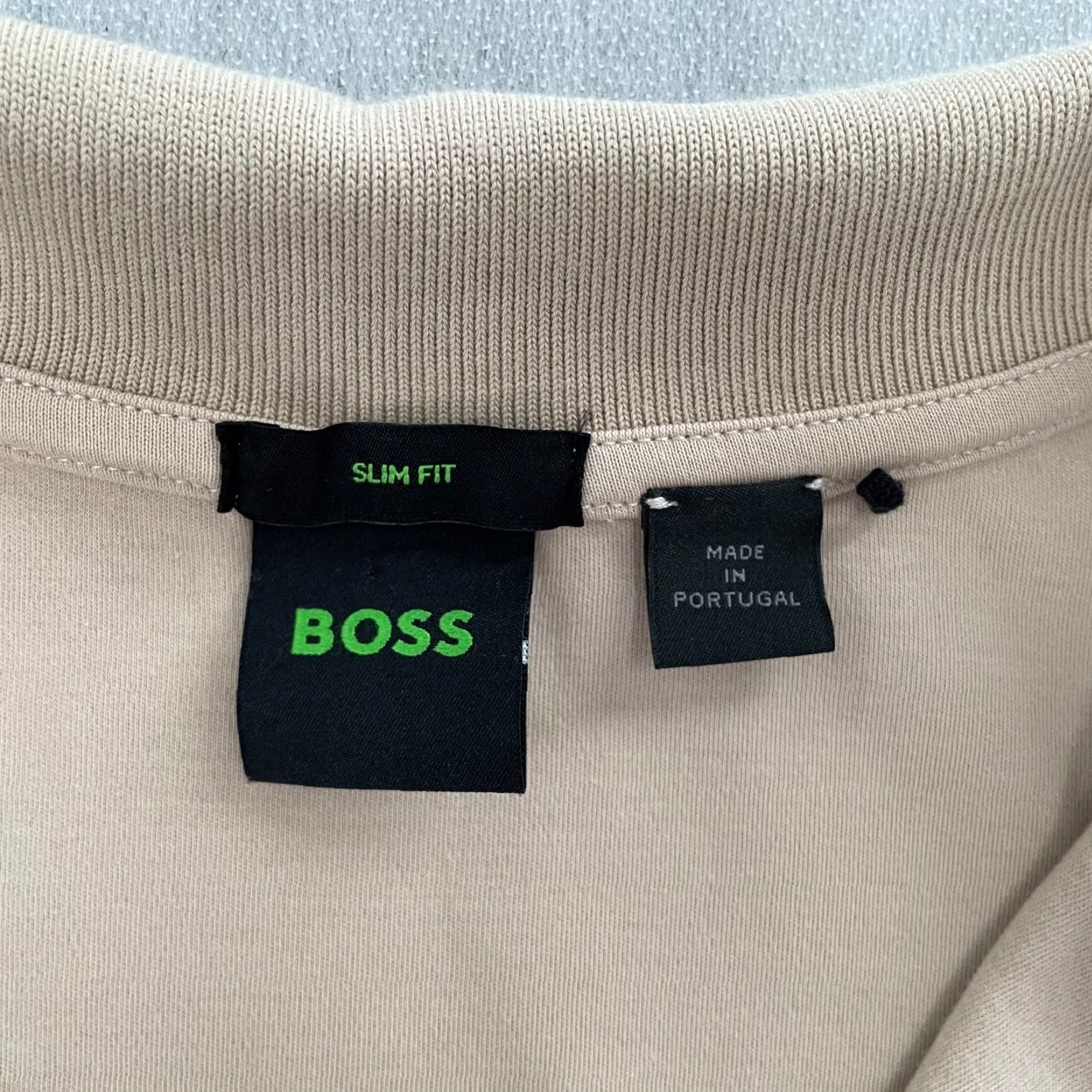 Hugo Boss HUGO BOSS Shirt Polo Adult Large Brown Tan Short Sleeve Casual Modern Preston Mens L Slim Size US L / EU 52-54 / 3 - 4 Thumbnail
