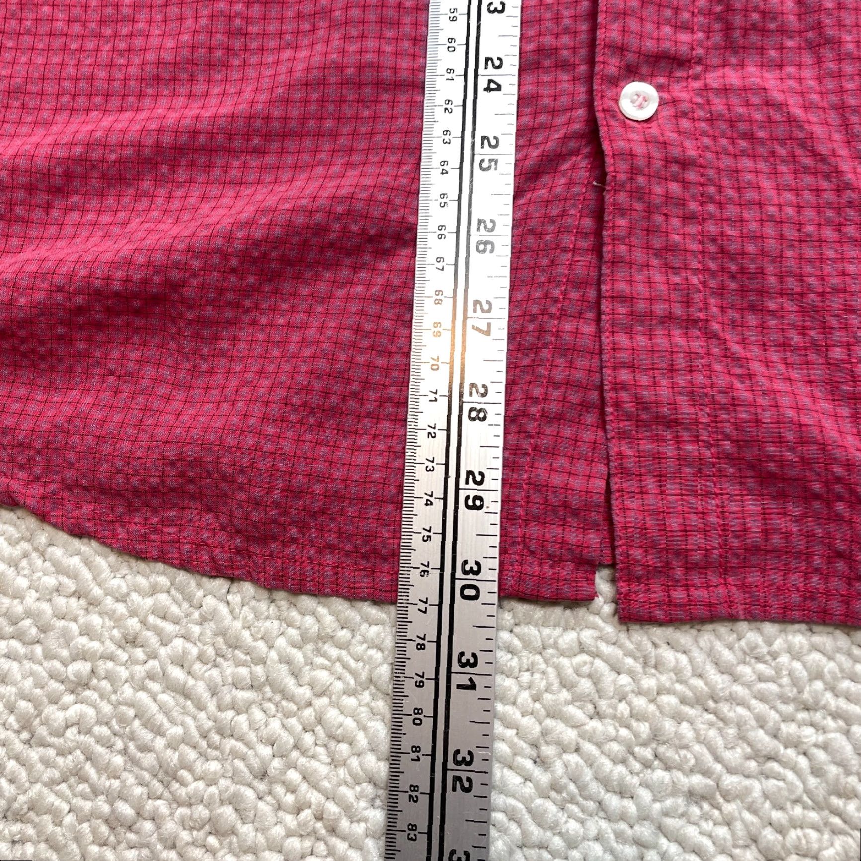 Ocean Pacific OP Button Up Shirt Mens 2XL Red Check Short Sleeve Rayon Ocean Pacific Button-Up Collared Shirt Casual Mens 2XL Red Check Ocean Pacific Size US XXL / EU 58 / 5 - 6 Thumbnail
