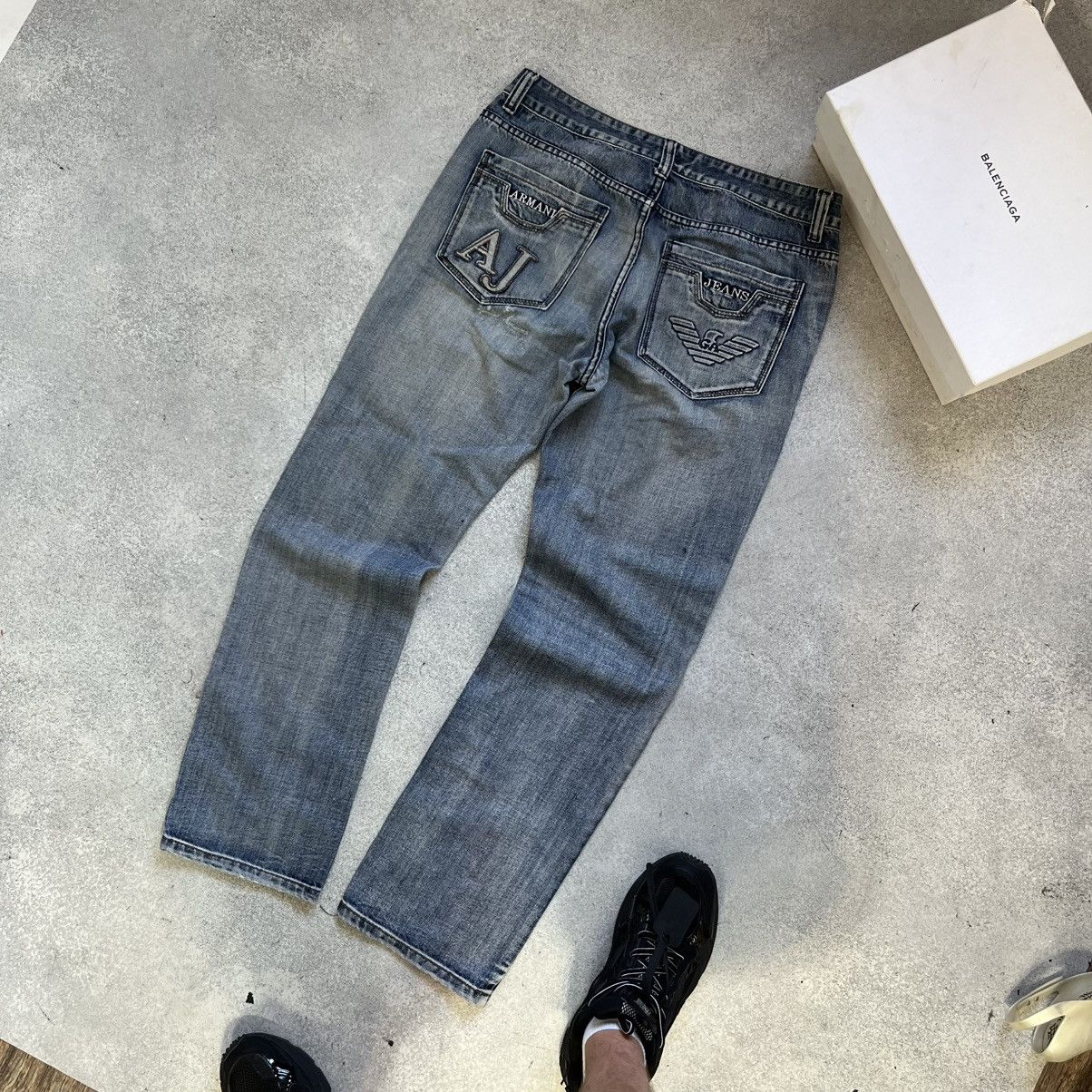 Armani Vintage EA Armani Jeans Big Logo Size US 36 / EU 52 - 2 Thumbnail