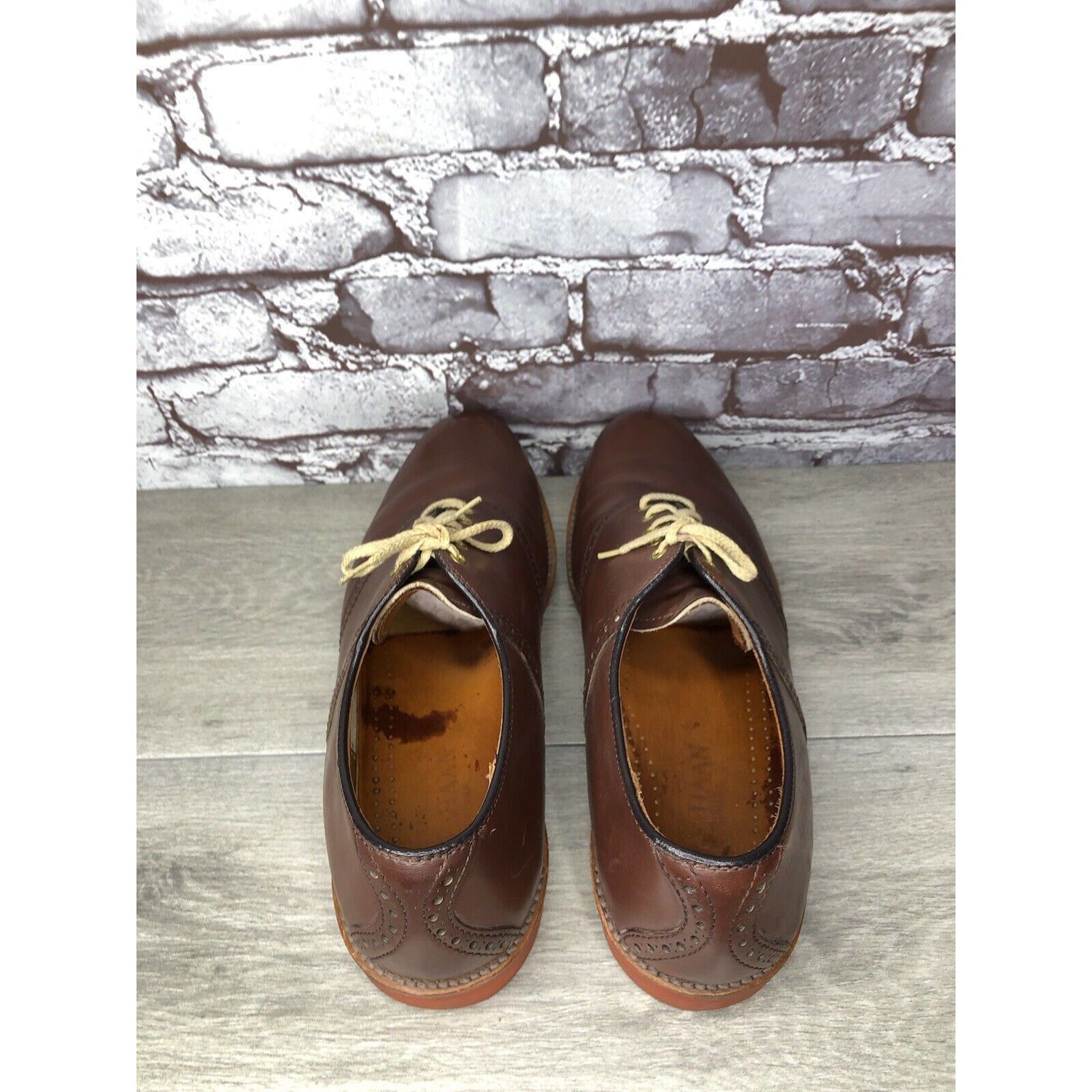 Cole Haan Cole Haan Burgundy Brown Leather Lace Up Dress Oxfords Shoes Size US 12 / EU 45 - 5 Thumbnail