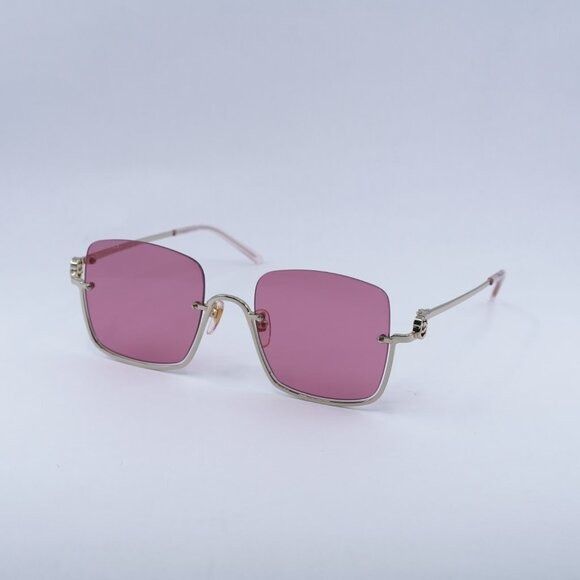 Gucci Gucci GG1279S 003 Sunglasses Gold Square Frame, Cyclamen Size ONE SIZE - 3 Thumbnail