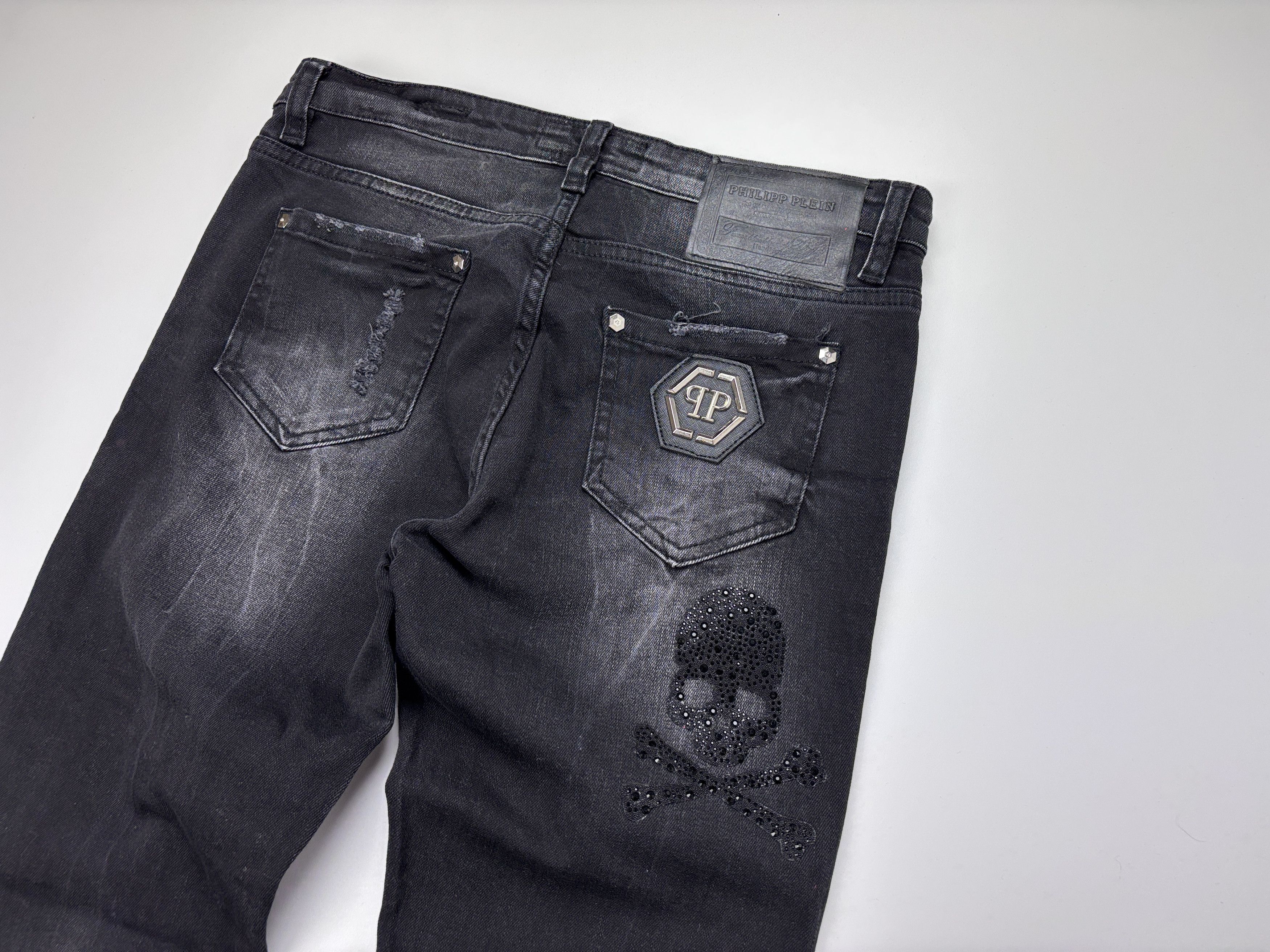 Philipp Plein Womens Philipp Plein Jeans Black/Gray Size 28 Size 28" / US 6 / IT 42 - 8 Thumbnail