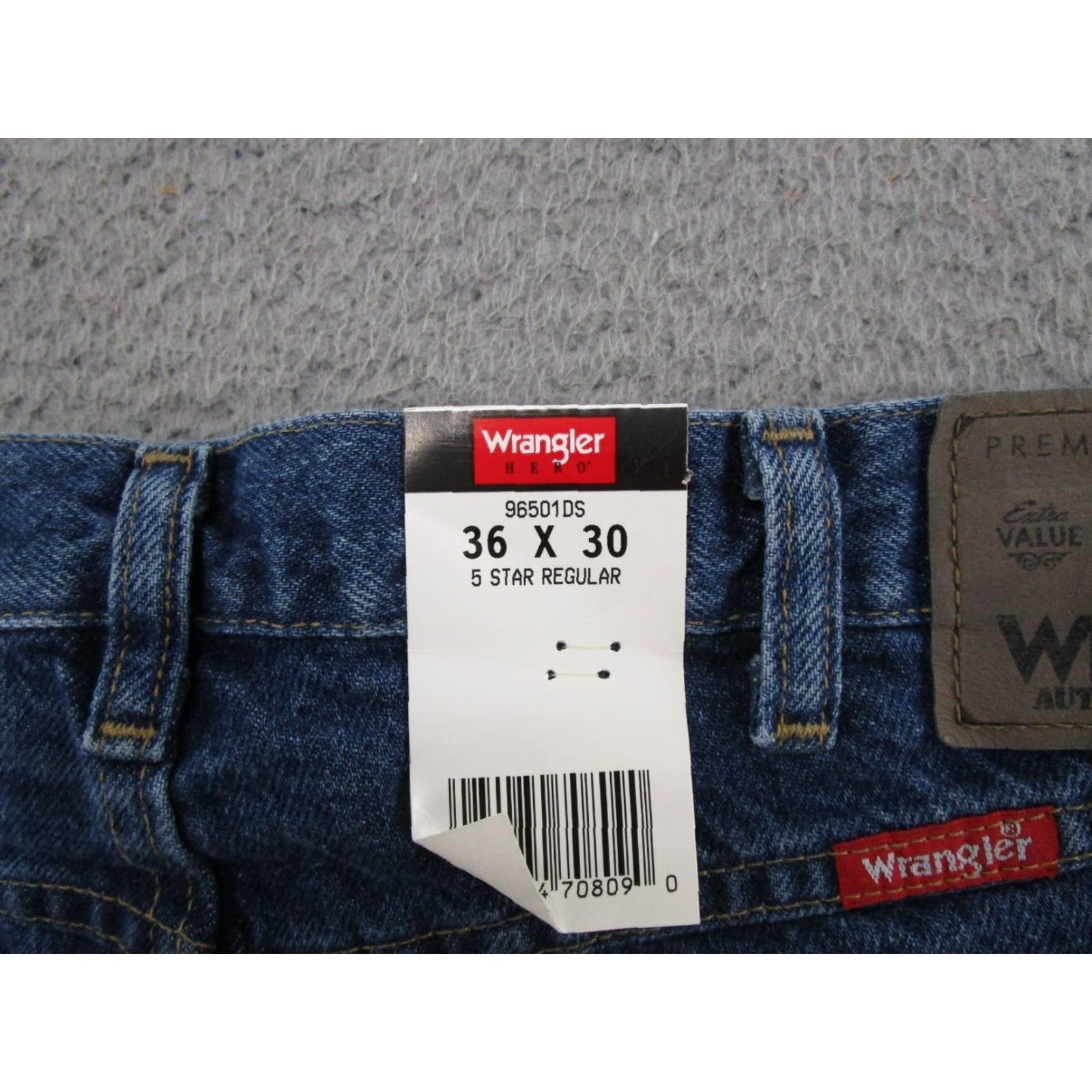 Wrangler Wrangler Jeans Regular Fit 5-Star Denim Blue 36x30 Midnight NEW With Tags Mens Store Five Star Premium Denim Stars Size US 36 / EU 52 - 2 Thumbnail