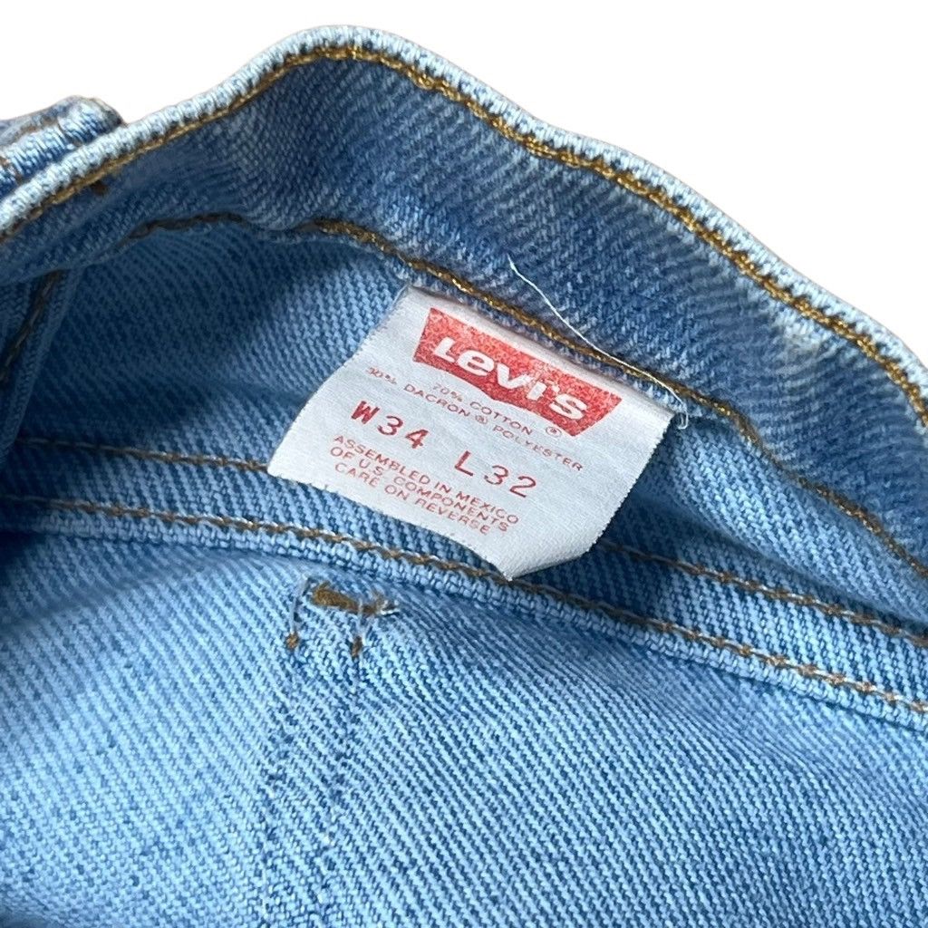 Levi's × Levi's Vintage Clothing × Vintage Vintage Levi’s Skoosh Baggy Jeans Western Light Wash 34x32 Size US 34 / EU 50 - 8 Thumbnail