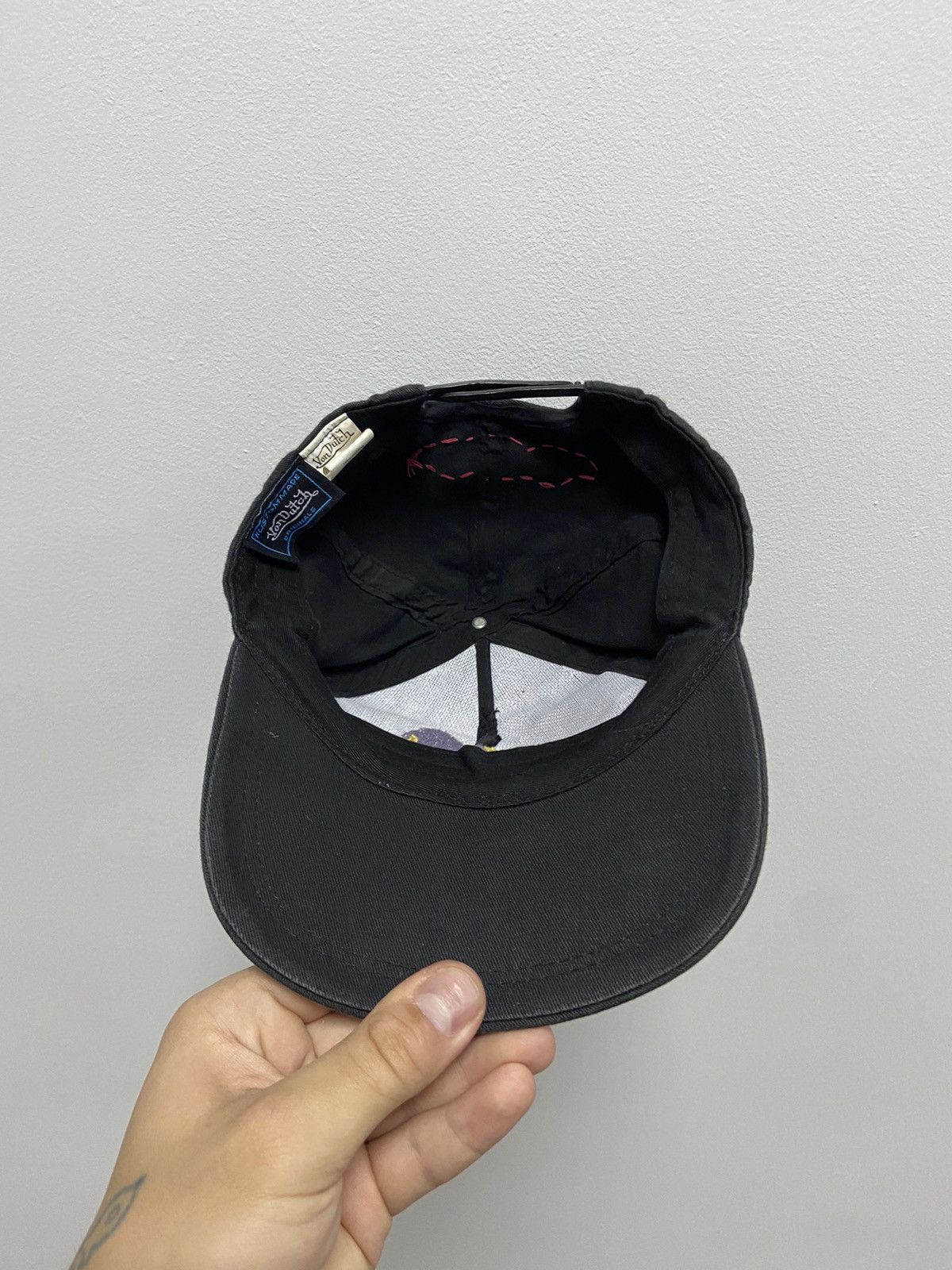 Vintage × Von Dutch Von Dutch Cap Vintage Y2K Big Logo Skate Grid Skull Size ONE SIZE - 5 Thumbnail