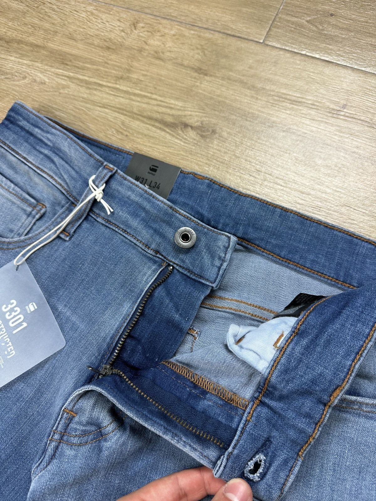 G-Star NEW🏷️ G-Star Raw 3301 Deconstructed Skinny Denim Jeans Size US 31 - 5 Thumbnail
