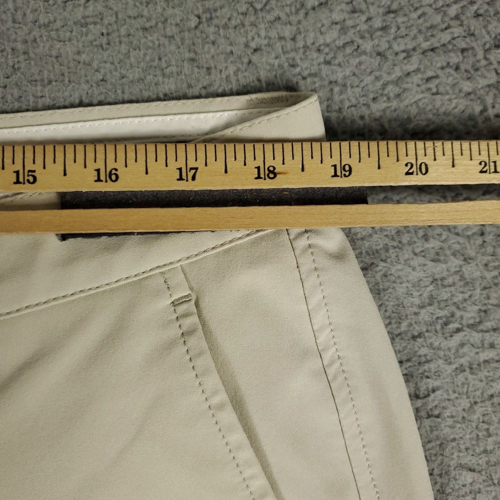 Footjoy FootJoy Chino Pants Mens 38x32 Beige Flat Front Stretch Golf Trousers Size US 38 / EU 54 - 5 Thumbnail