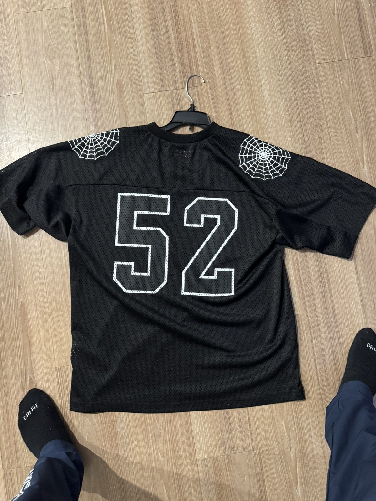 Streetwear × Supreme Supreme spider web football jersey