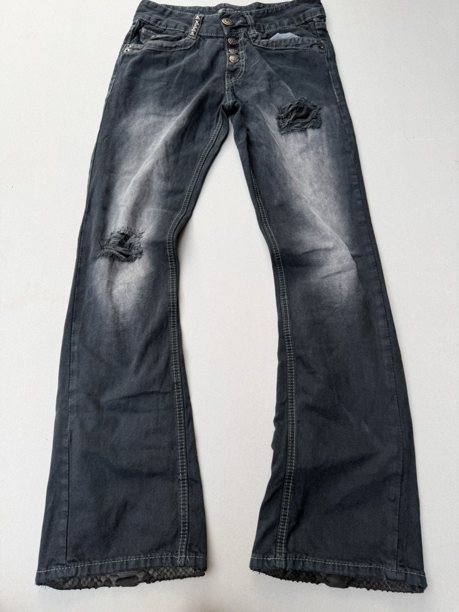Japanese Brand Sworddish lace up flare jeans Size US 28 / EU 44 - 1 Thumbnail